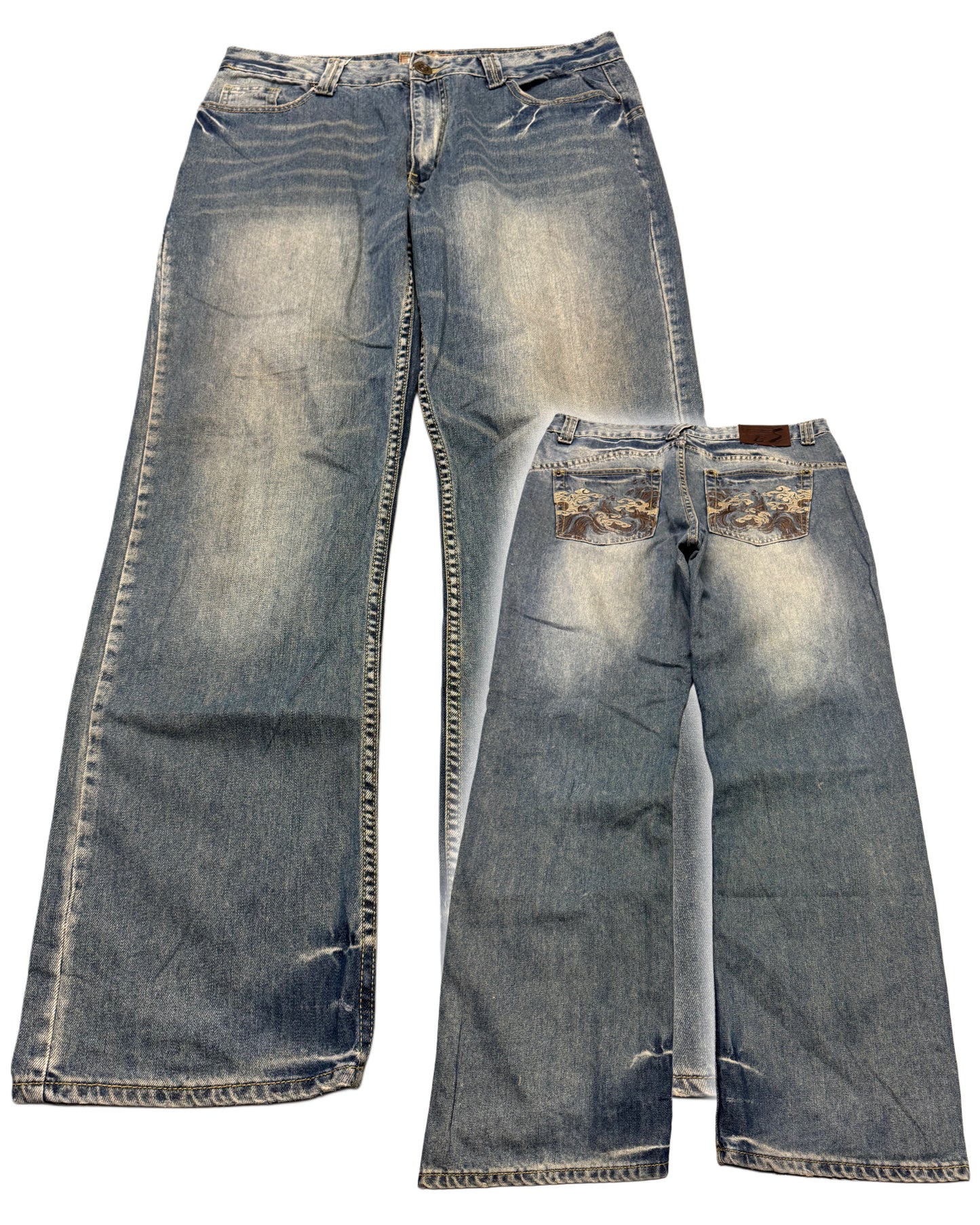 2000‘s Big Spade Japanese Archive Baggy Jeans *very rare 36x33
