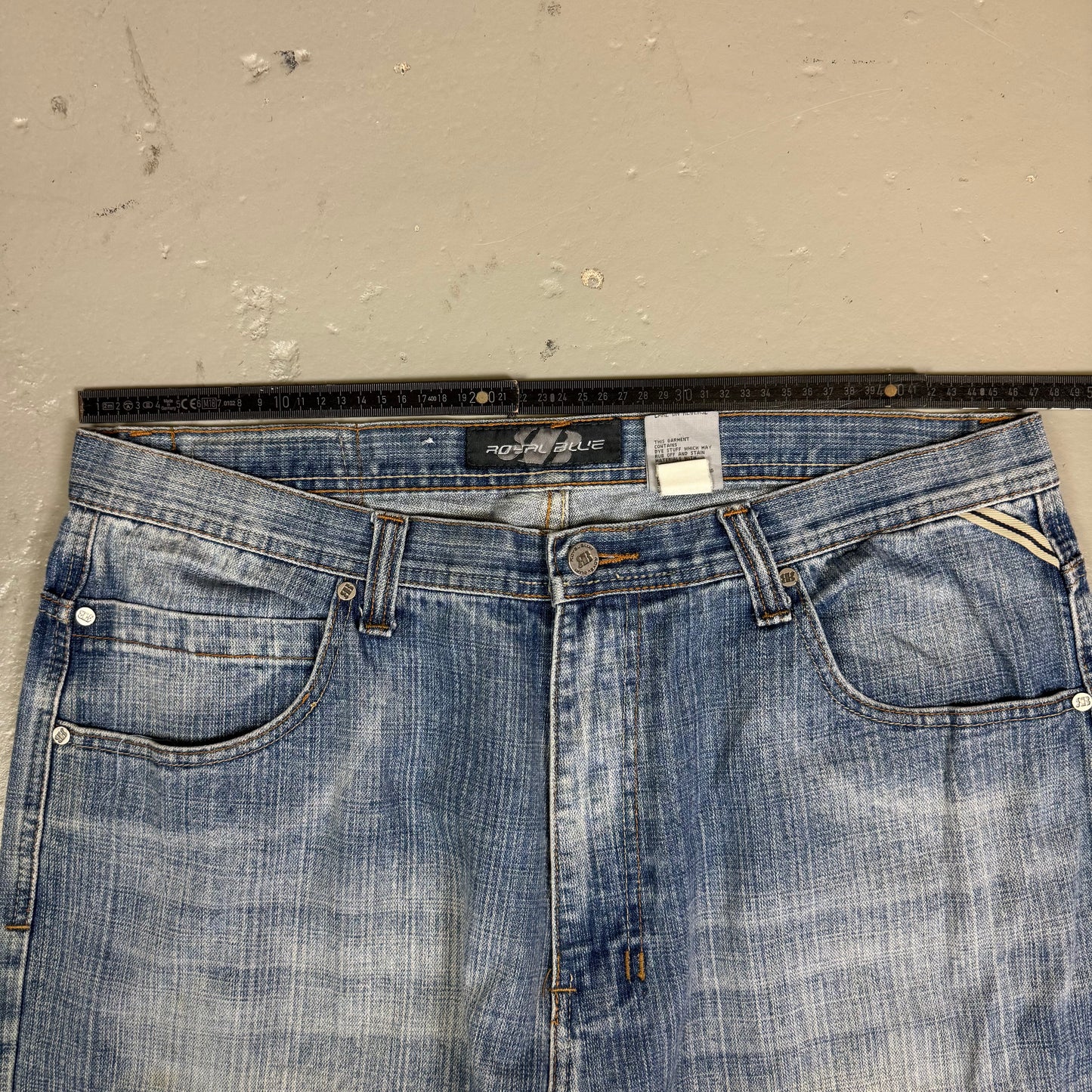 2000‘s Royal Blue Hip Hop Baggy Jeans *rare 38x34