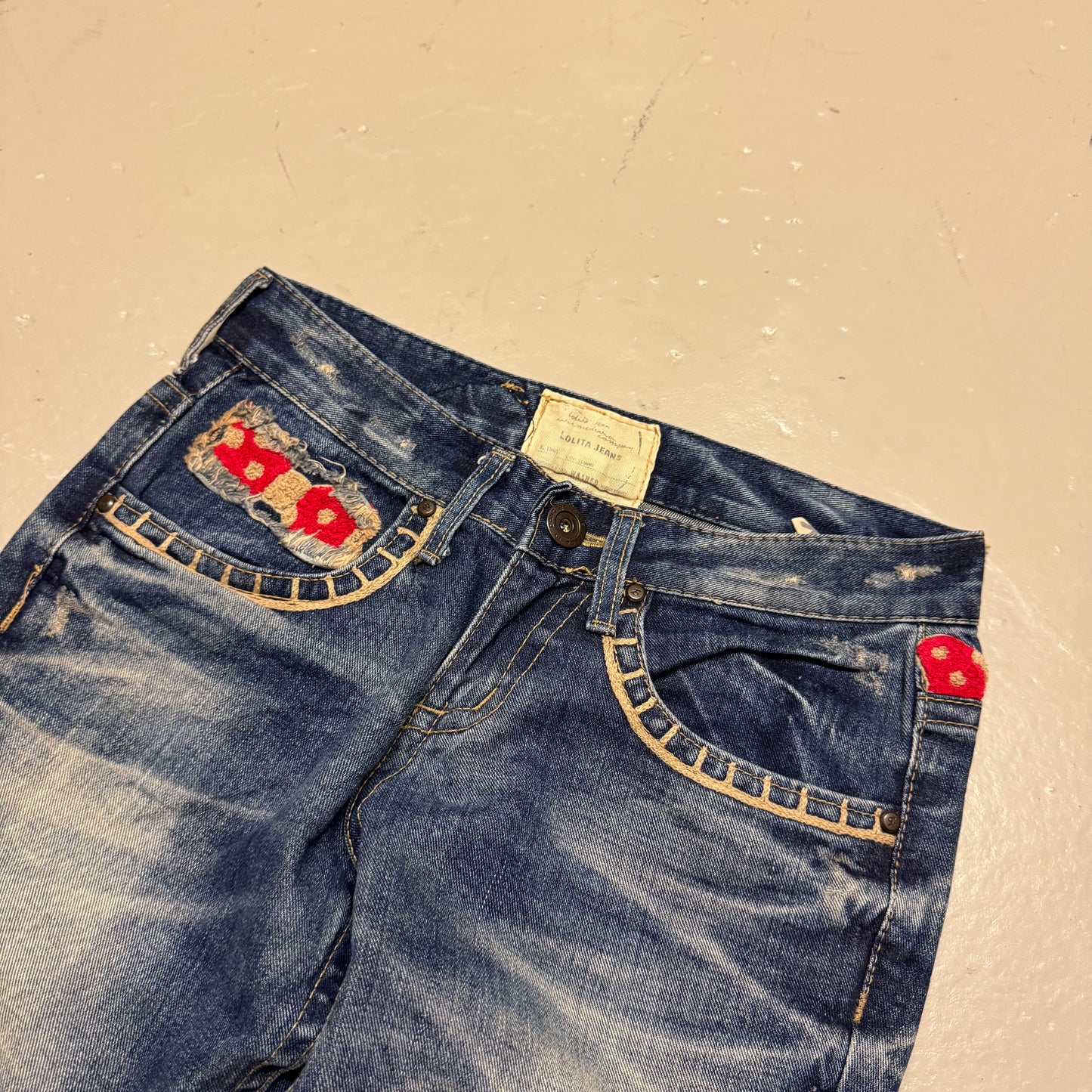 2000‘s Lolita Japanese Baggy/Straight Jeans Women‘s *very rare (S)