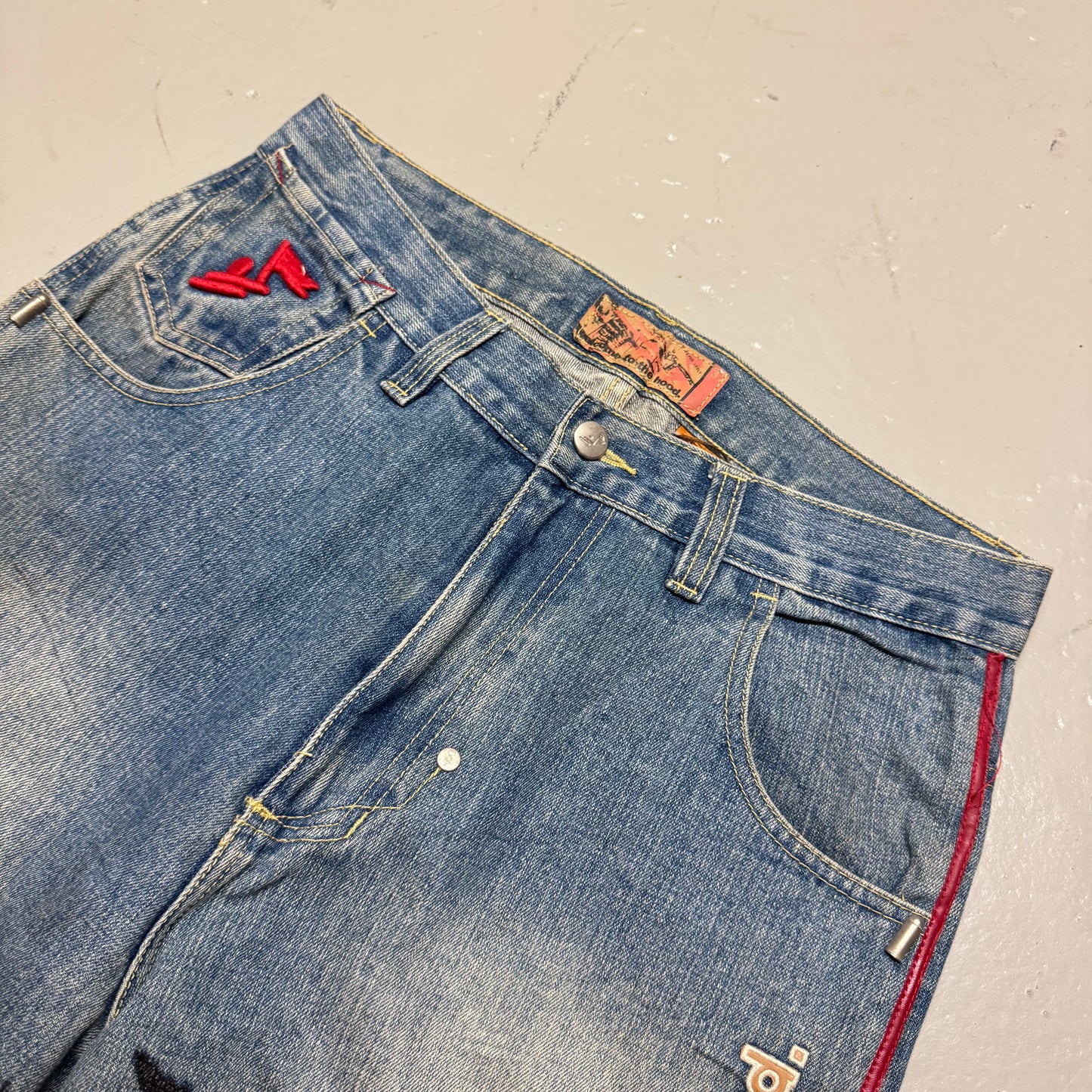 2000‘s Welcome To The Hood Hip Hop Baggy Jeans *very rare 32x34