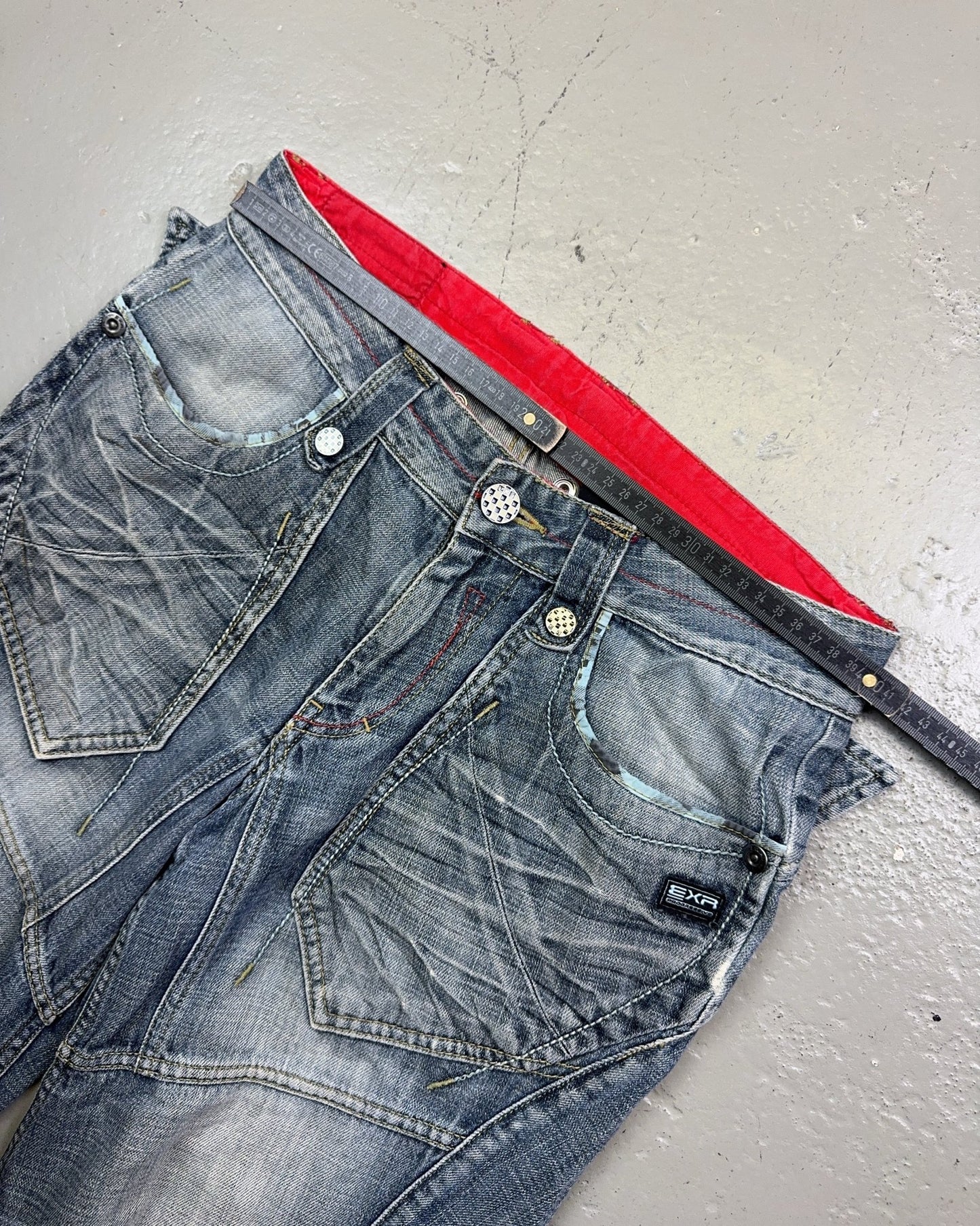 2000's Exr Korean Archive Straight/Baggy Jeans *very rare 30x32 (M)