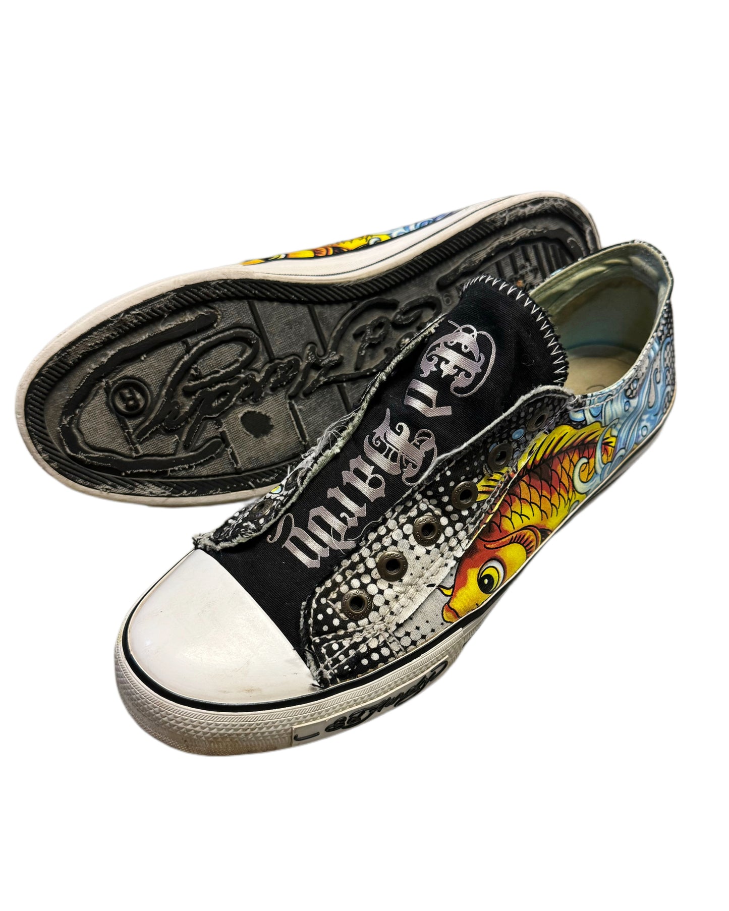 Y2K Ed Hardy Slip On's Size 42