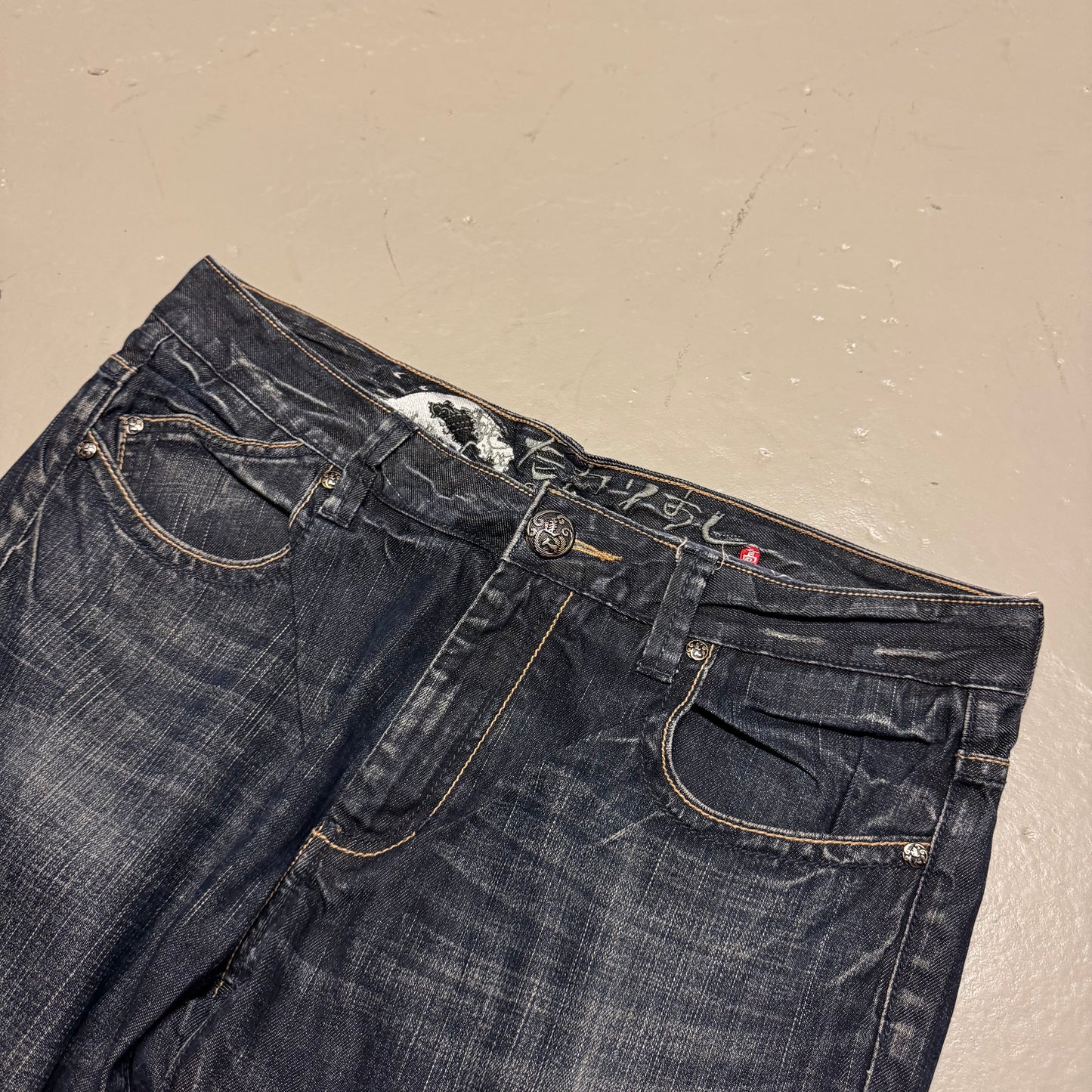 2000‘s Big Train Japanese Baggy Jeans *rare 36x30