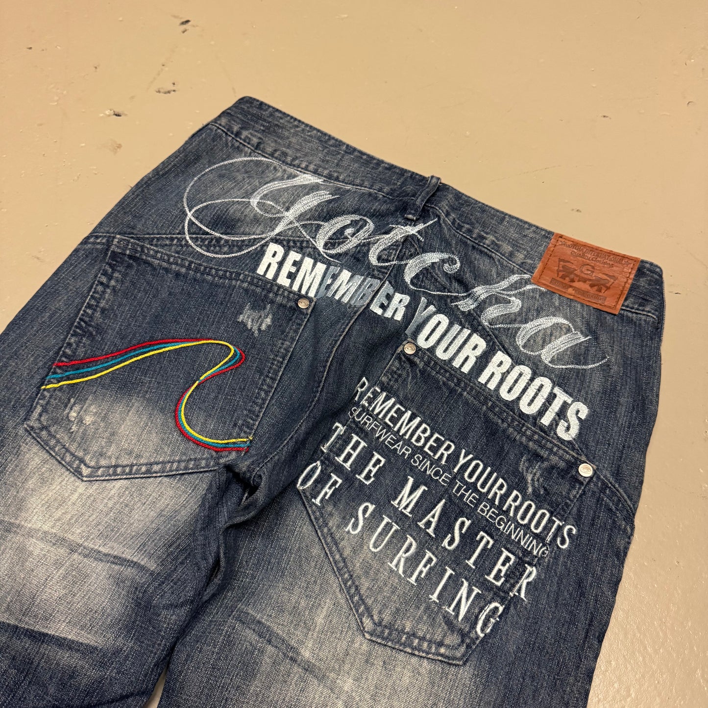 2000‘s Gotcha Surf Hip Hop Baggy Jeans *rare 32x33