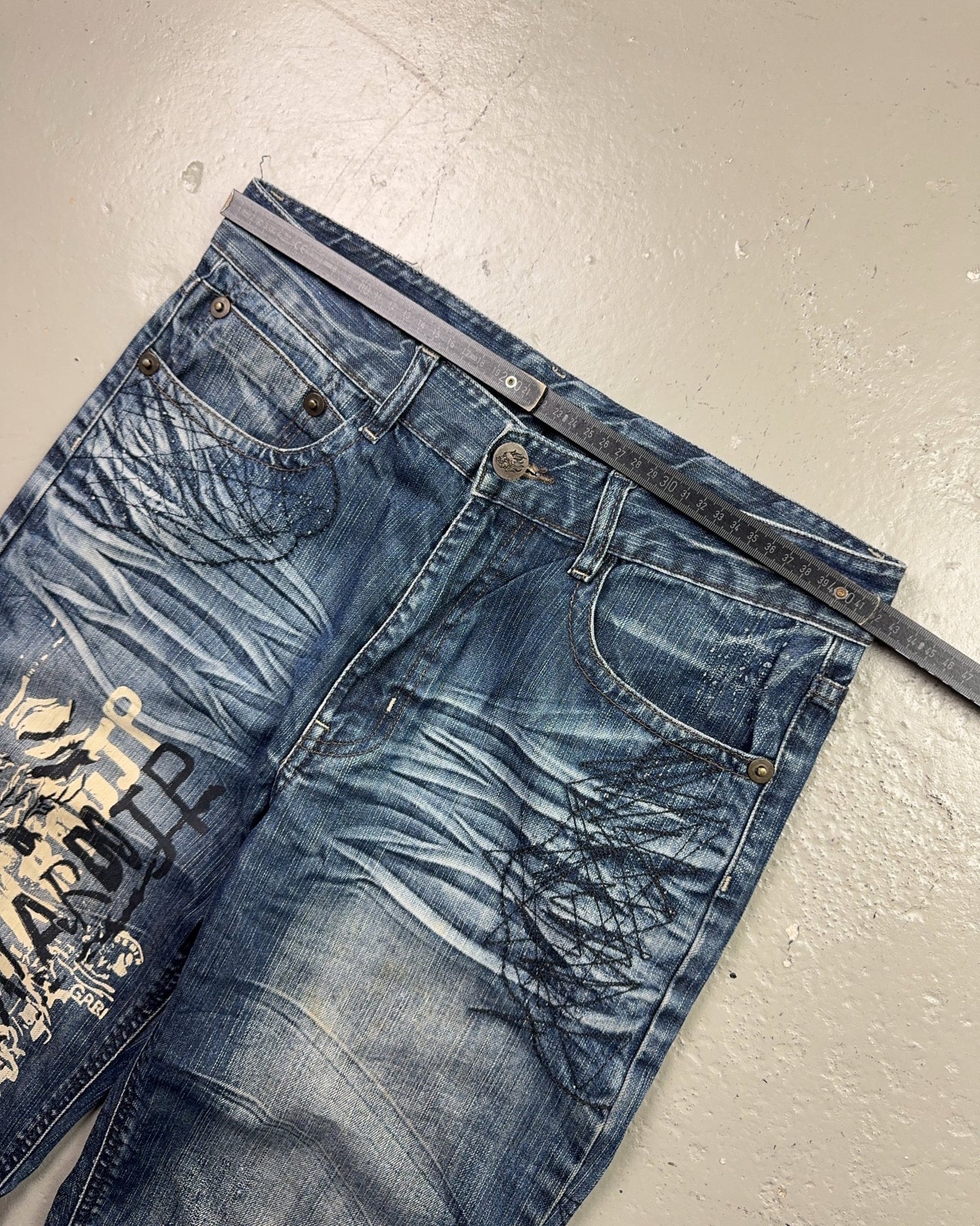 2000's Stockton Japanese Straight/Baggy Jeans *very rare 32x32 (M)