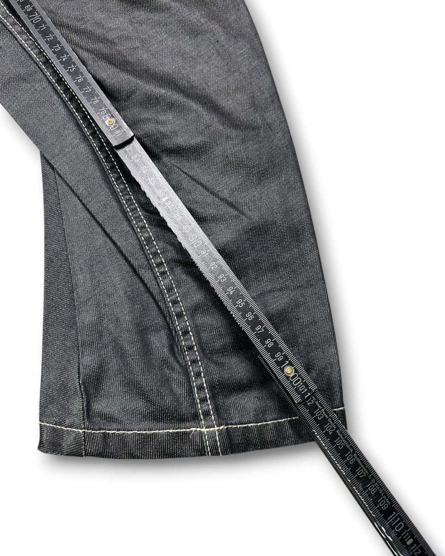 2000's Jizo Straight Japanese Archive Waxed Jeans *very rare 30x30 (M)
