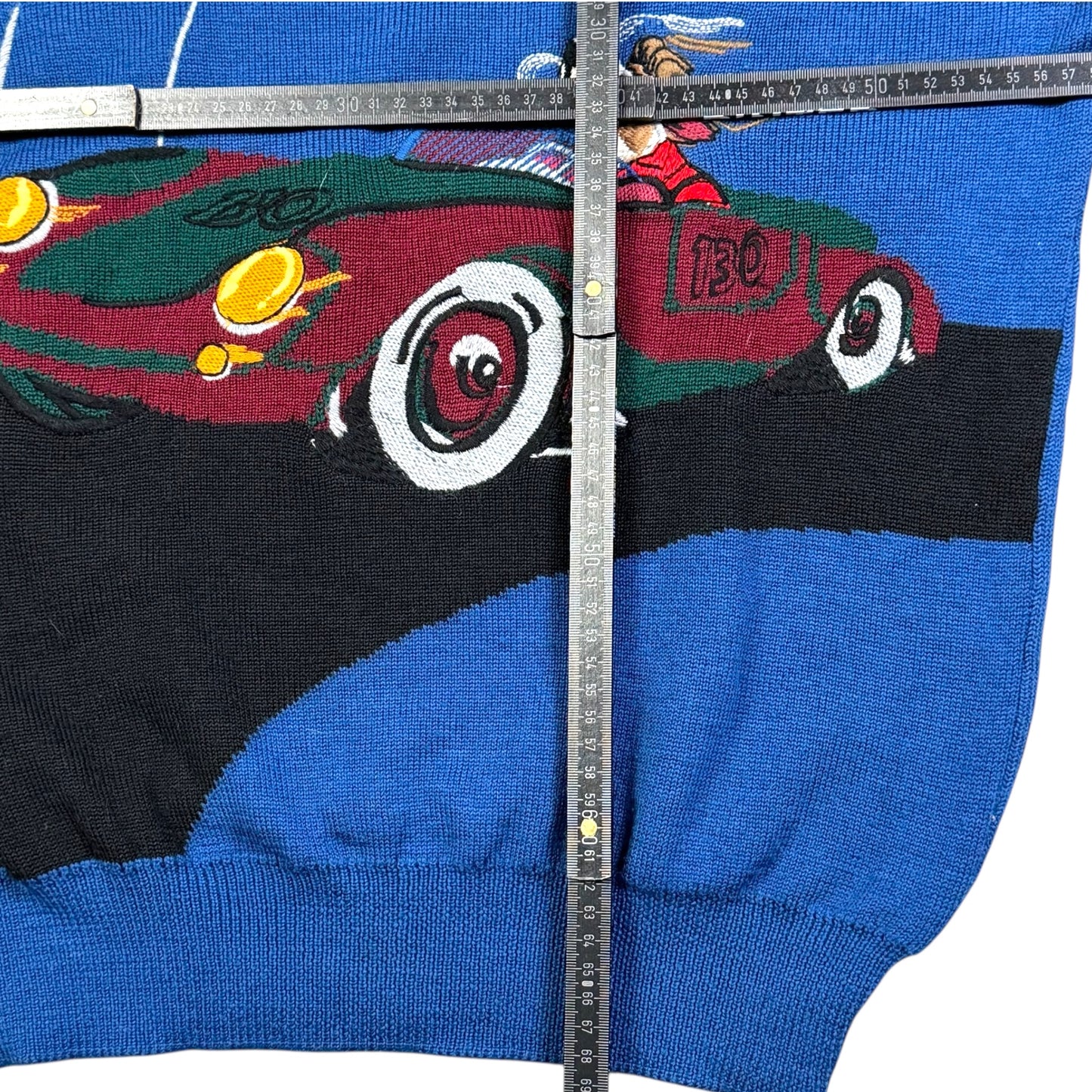 1990‘s Iceberg James Dean Hollywood 100% Wool Knit Sweater made in Italy *extremely rare (XL)