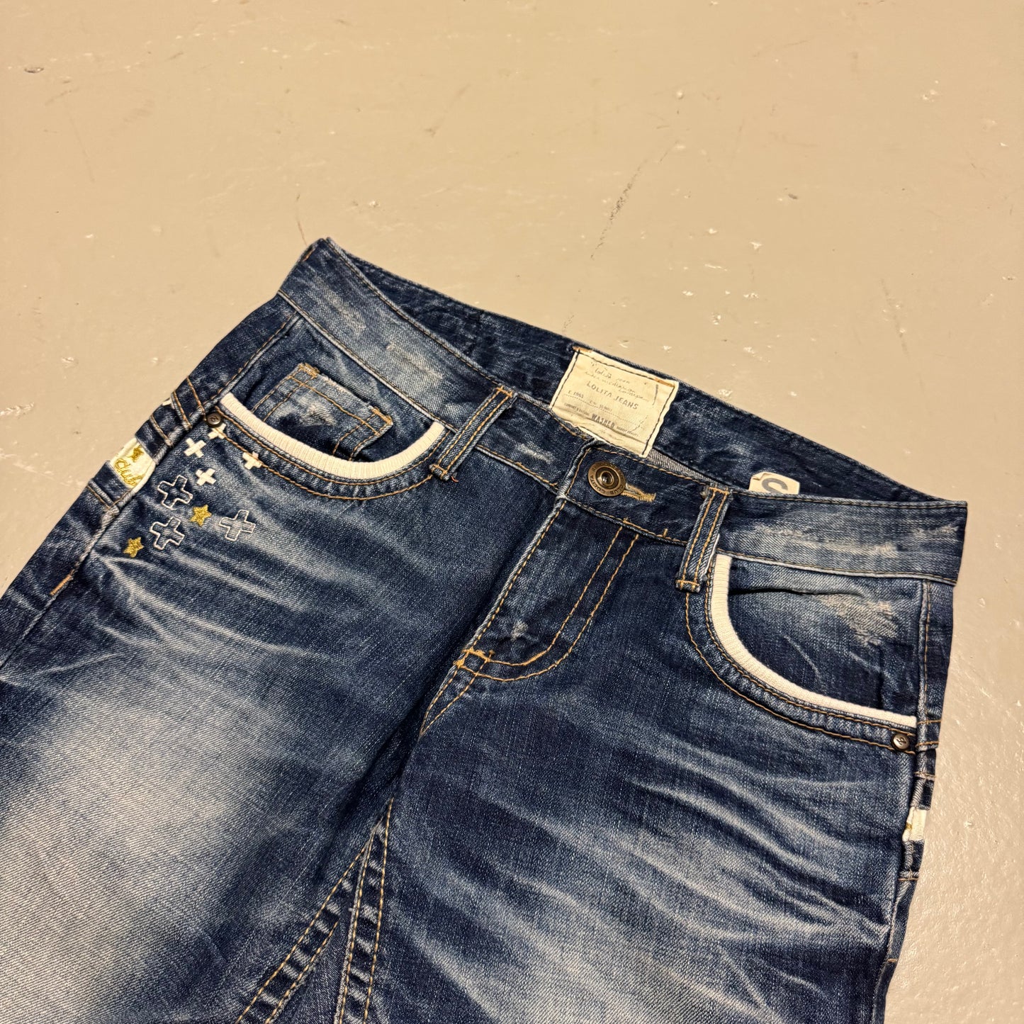 2000‘s Lolita Japanese Baggy/Straight Jeans Women‘s *very rare (S)