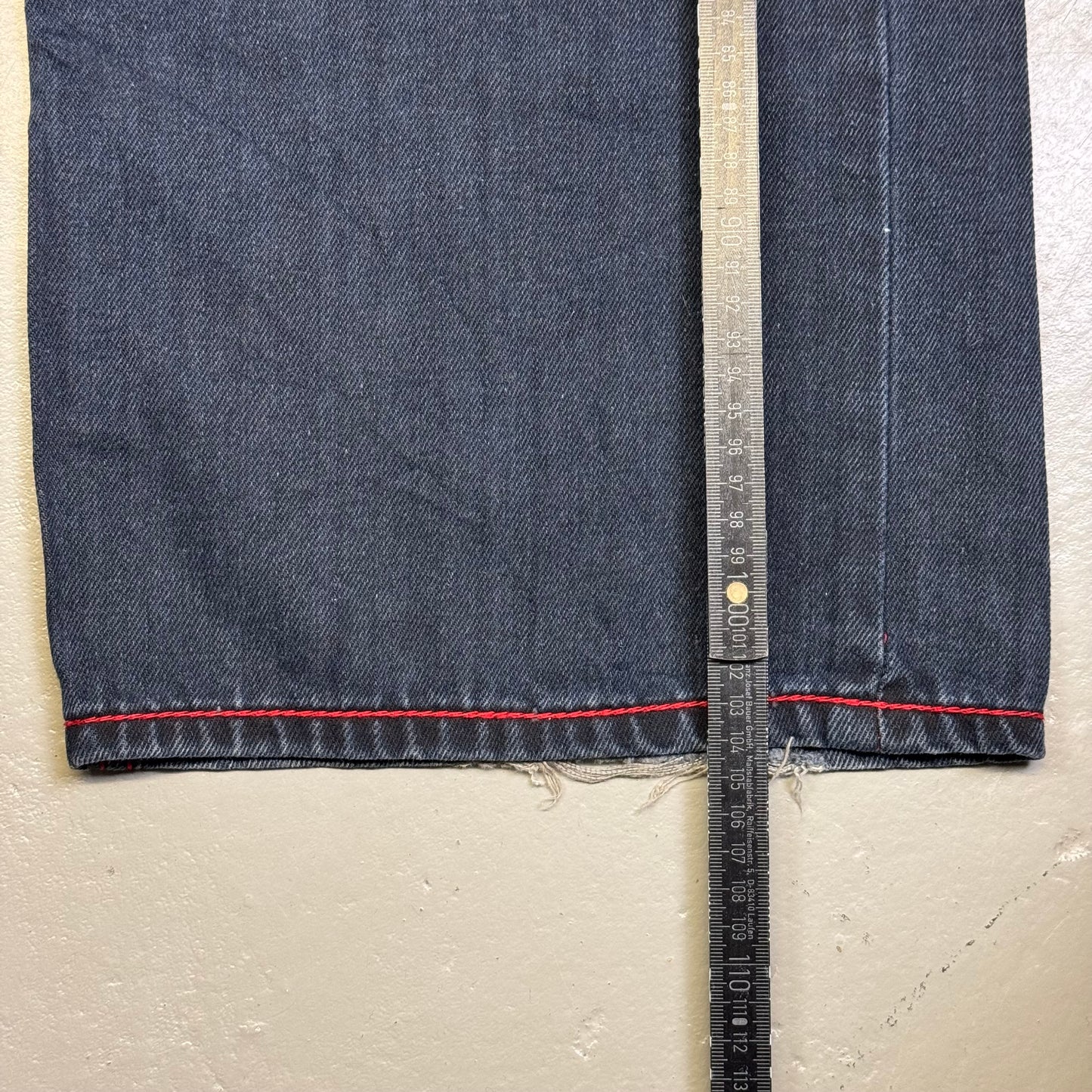 2000‘s Kanji Japanese Baggy Jeans *very rare 42x32