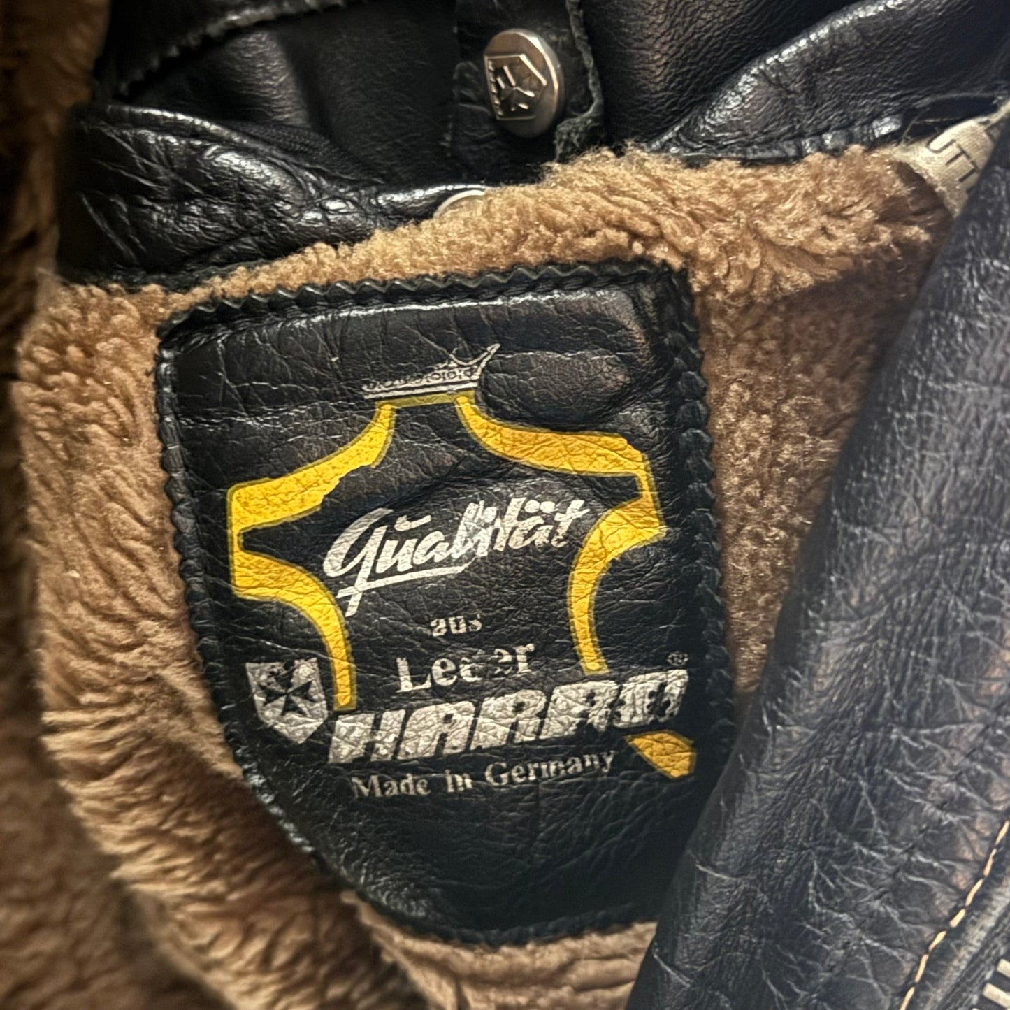 90‘s HARRO Biker Leatherjacket made in Germany *sehr selten (S) - Lennys Vintage