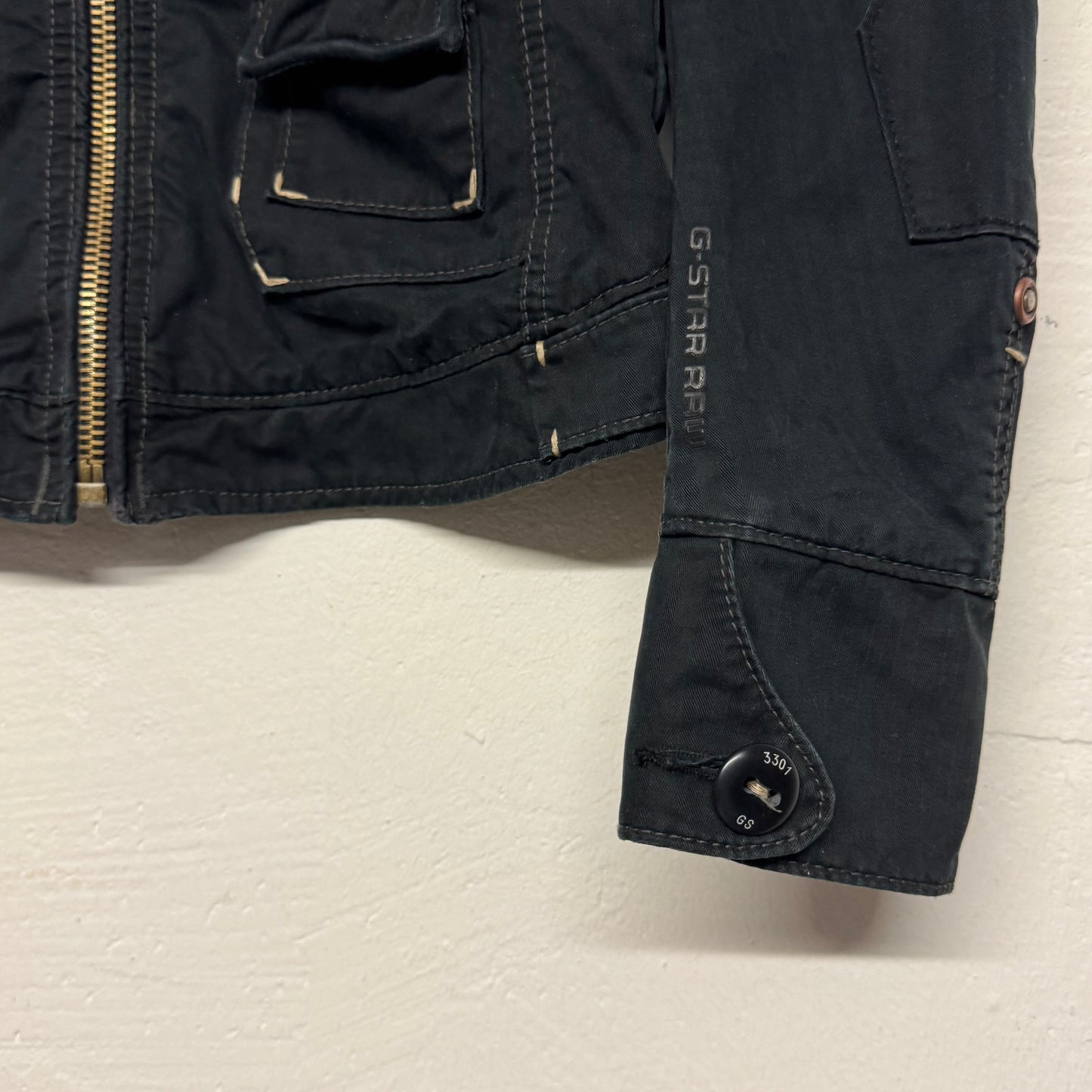 2000‘s G-Star Black Denim Jacket Women‘s *rare (S)