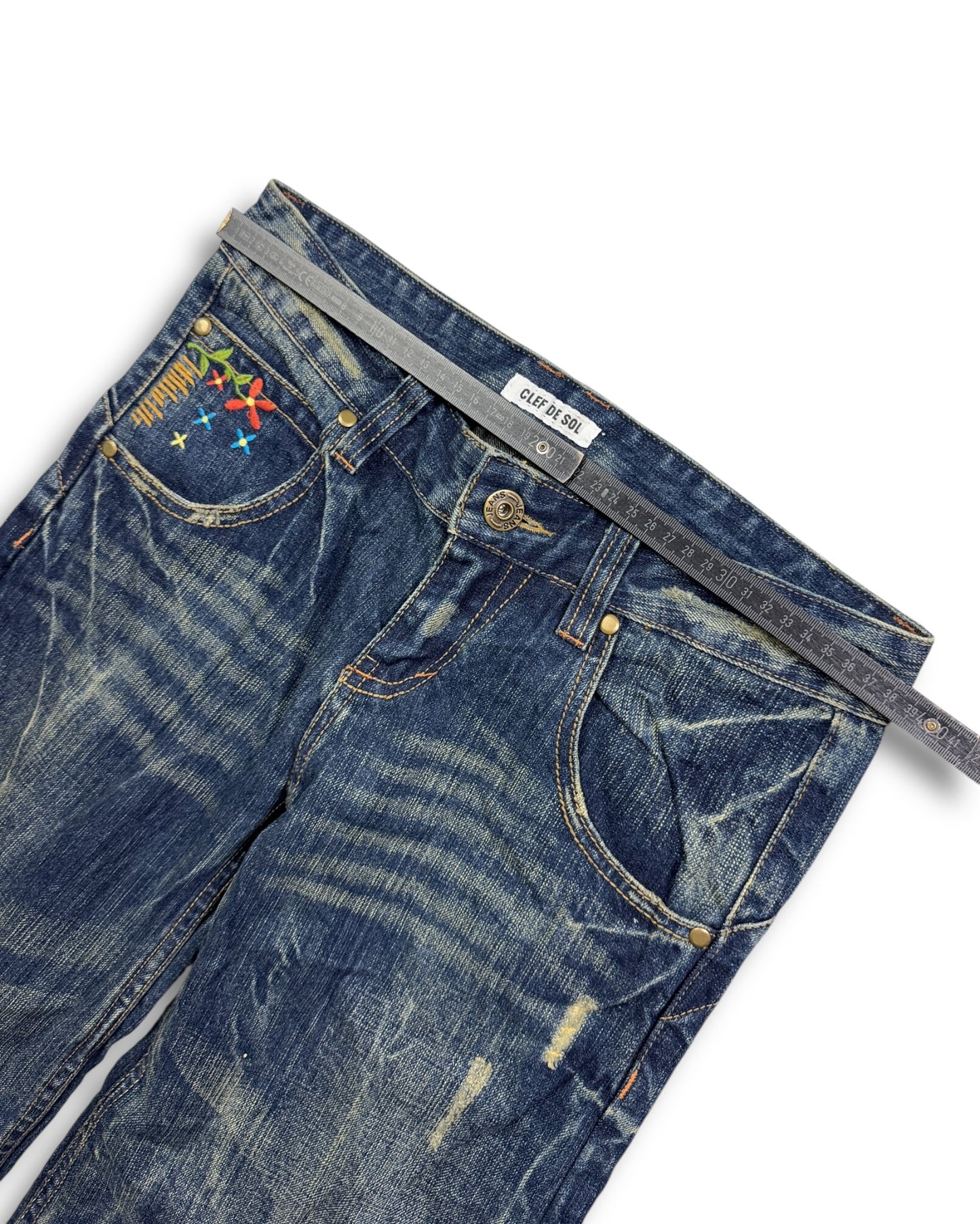 2000's Clef De Sol Baggy Jeans Women's *very rare 28x26 (S)