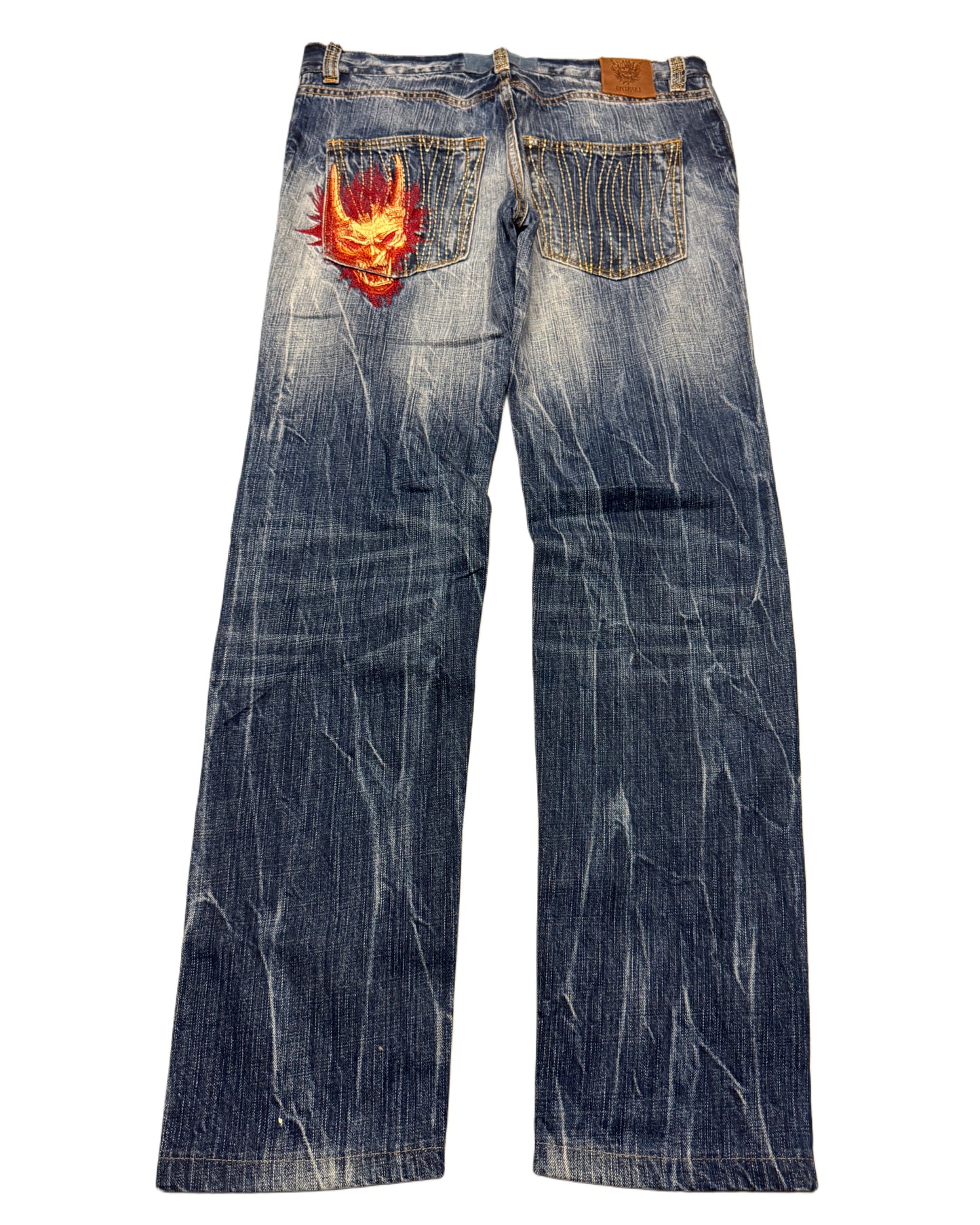 2000‘s Oniarai Japanese Straight/Slim Jeans *very rare 32x30