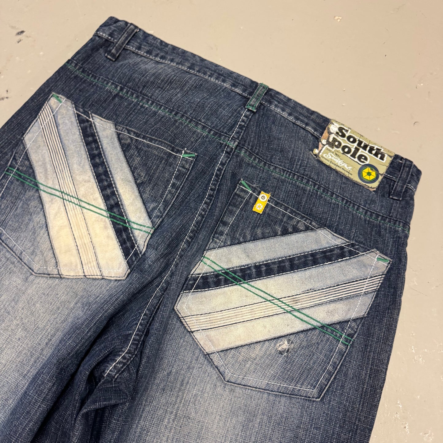 2000‘s Southpole Hip Hop Baggy Jeans *rare 34x34