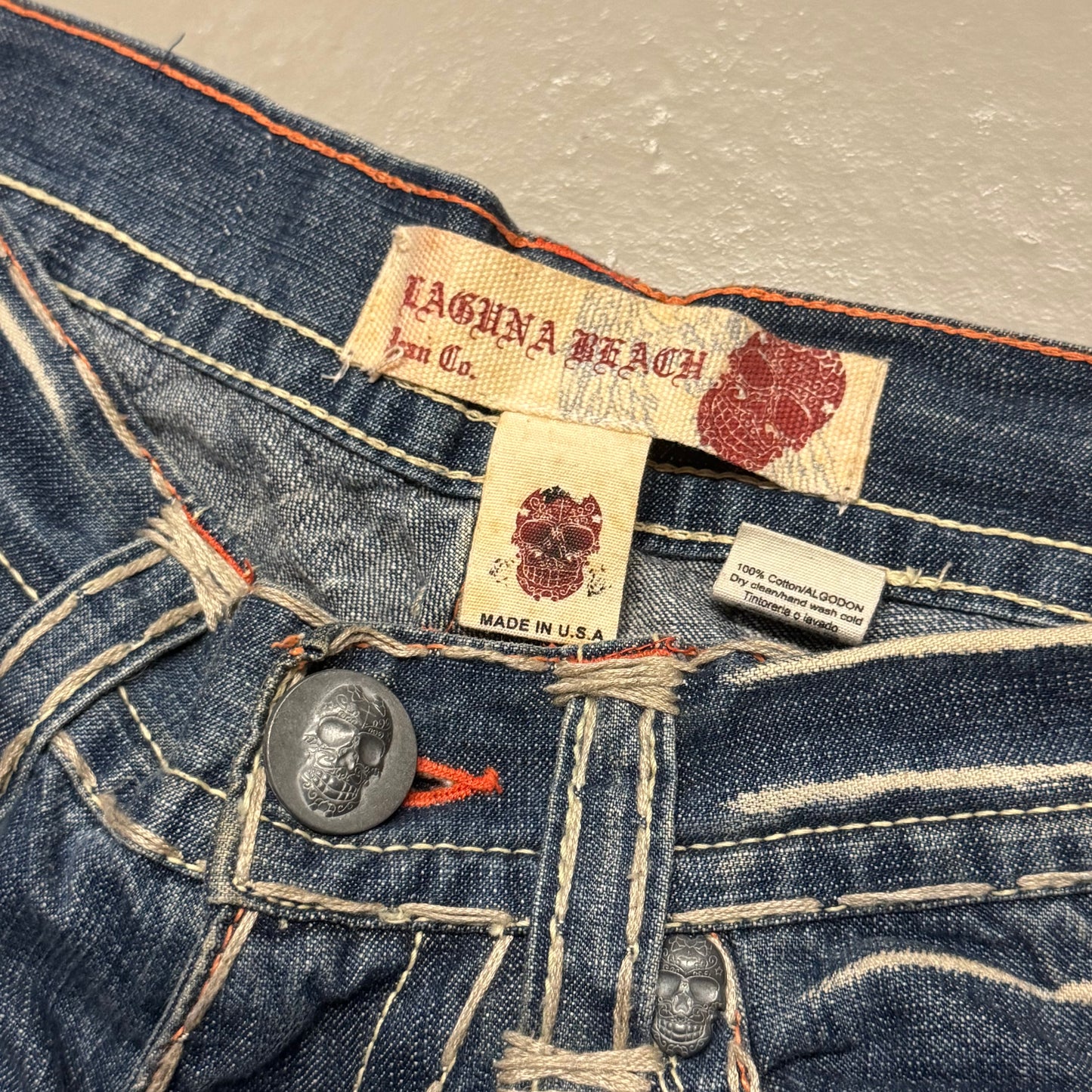 2000‘s Laguna Beach Bootcut Jeans made in U.S.A. *very rare 30x33