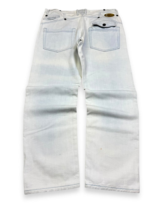 2000’s Just Cavalli Designer Baggy/Straight Jeans *very rare 34x30