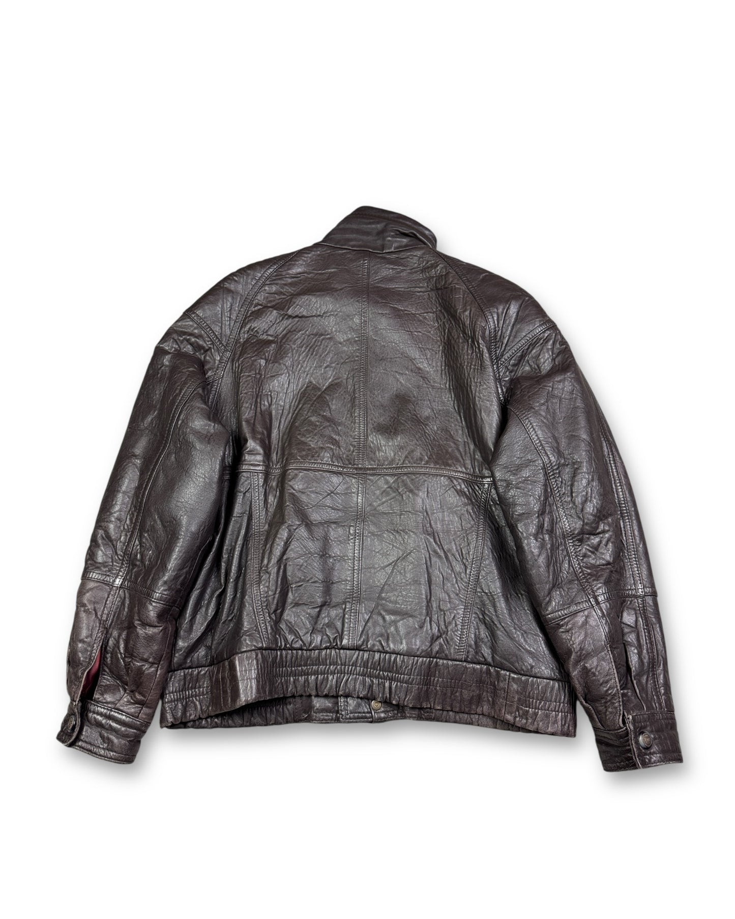 1990's Nappa Leather Jacket *rare (L)