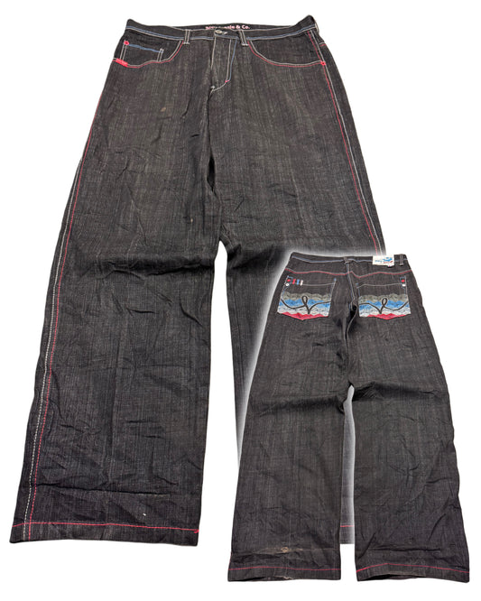 2000's 5ive Jungle & Co. Hip Hop Baggy Jeans *rare 38x34