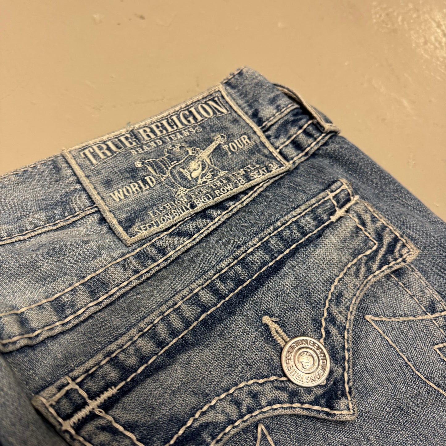 2000‘s True Religion Billy Big T Baggy Bootcut Jeans *selten 38x34