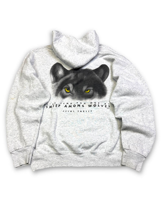 1997 Sheep Among Wolves - Jesus Christ Hoodie *very rare (XL)