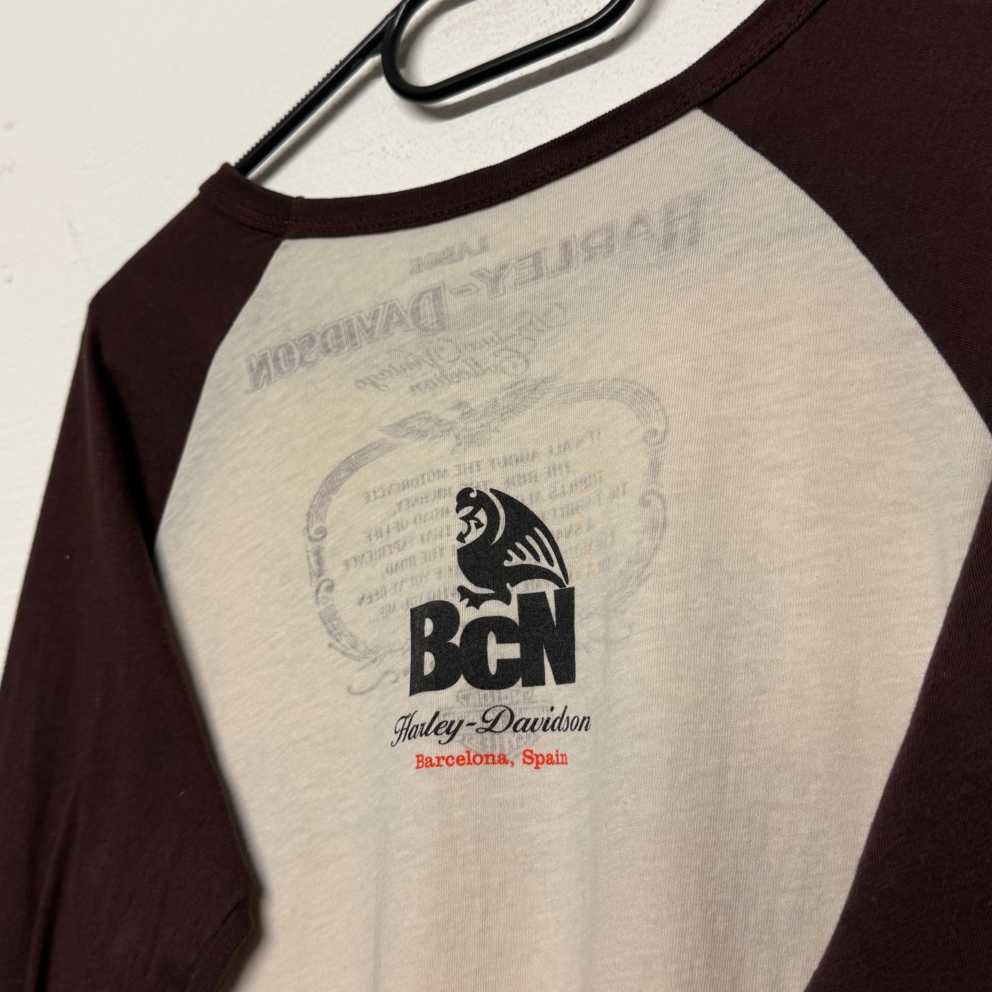 2000‘s Harley Davidson Barcelona Slim/Cropped Longsleeve *rare (M)