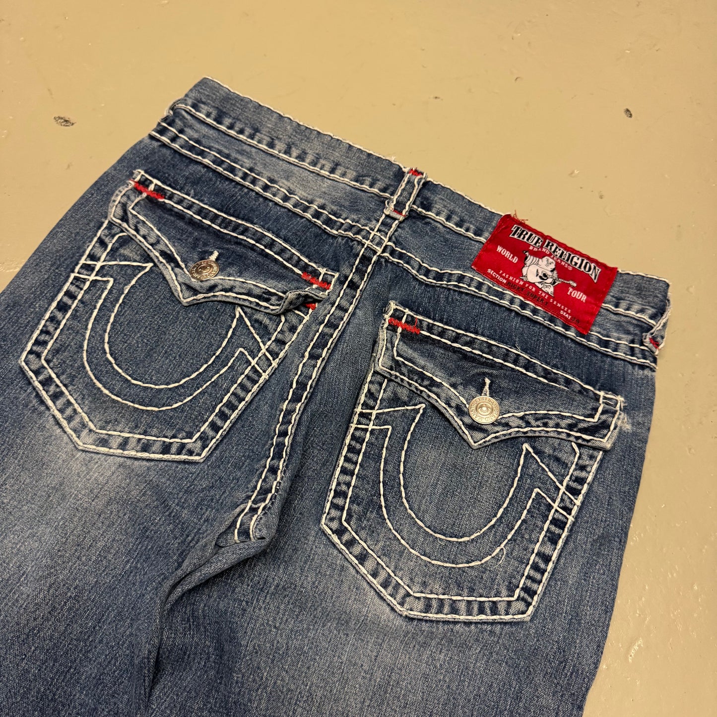 2000‘s True Religion Baggy/Straight Jeans made in U.S.A. *selten 38x34