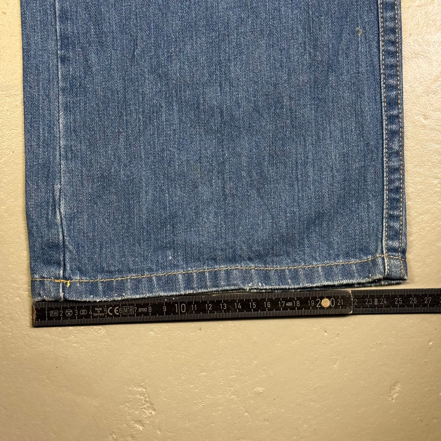 2000‘s Blue Boy Hip Hop Heavy Denim Baggy Jeans *rare 34x32