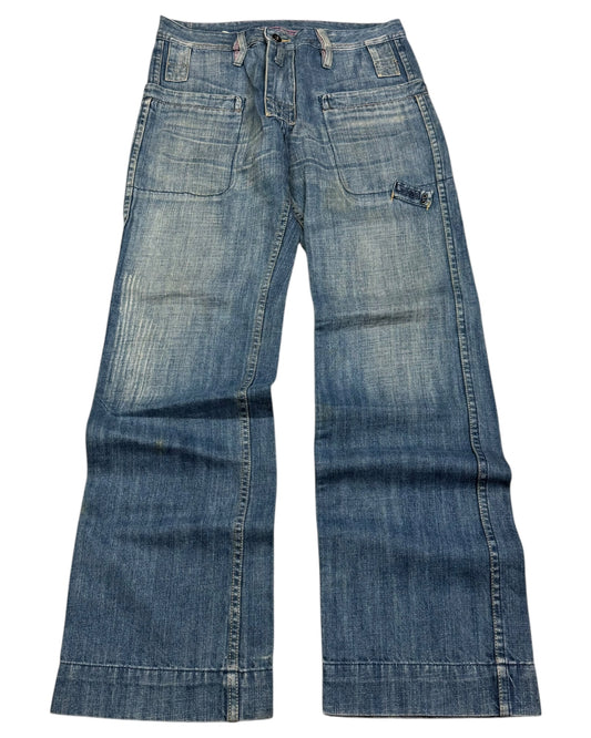 2000‘s E Function Hip Hop Baggy Jeans 30x32