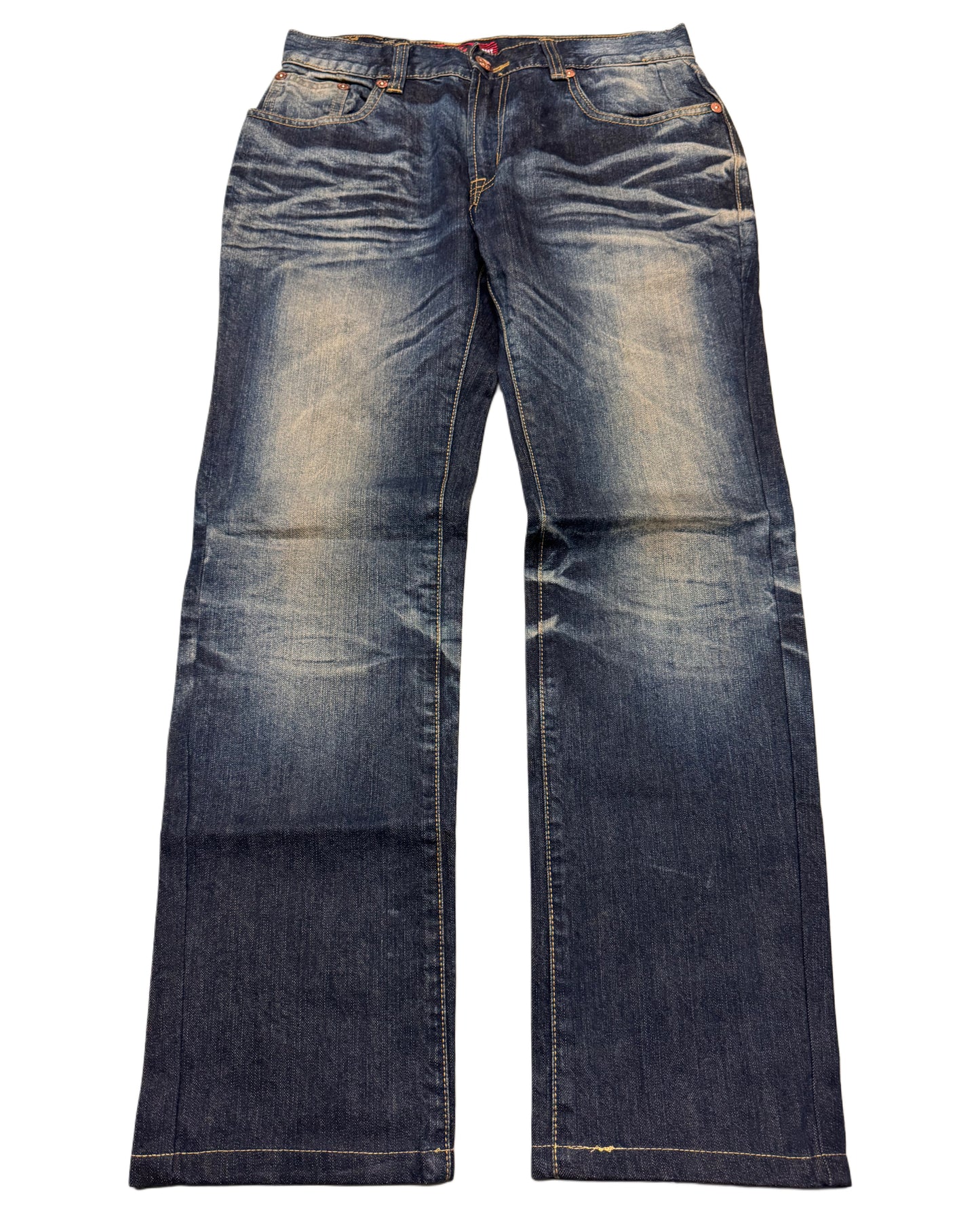 2000‘s Oniarai Japanese Baggy/Straight Jeans *rare 29x29
