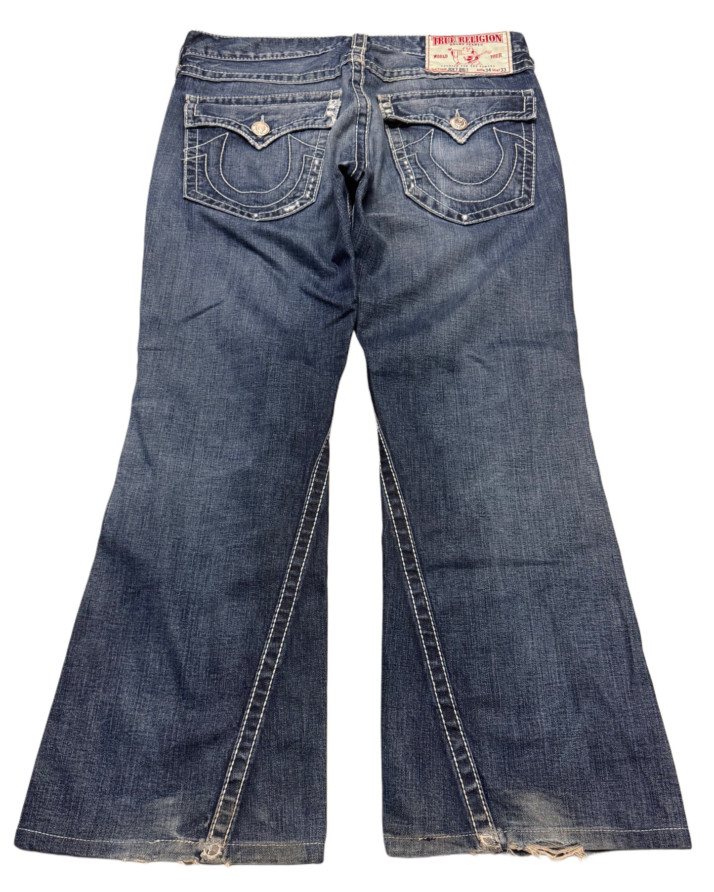 2000‘s True Religion Baggy Bootcut Jeans *rare 36x30
