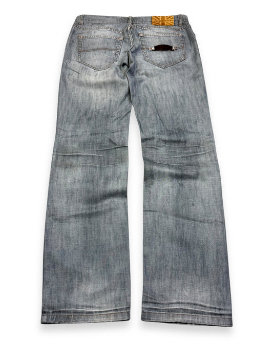 2000’s John Richmond Baggy/Straight Jeans *rare 32x32