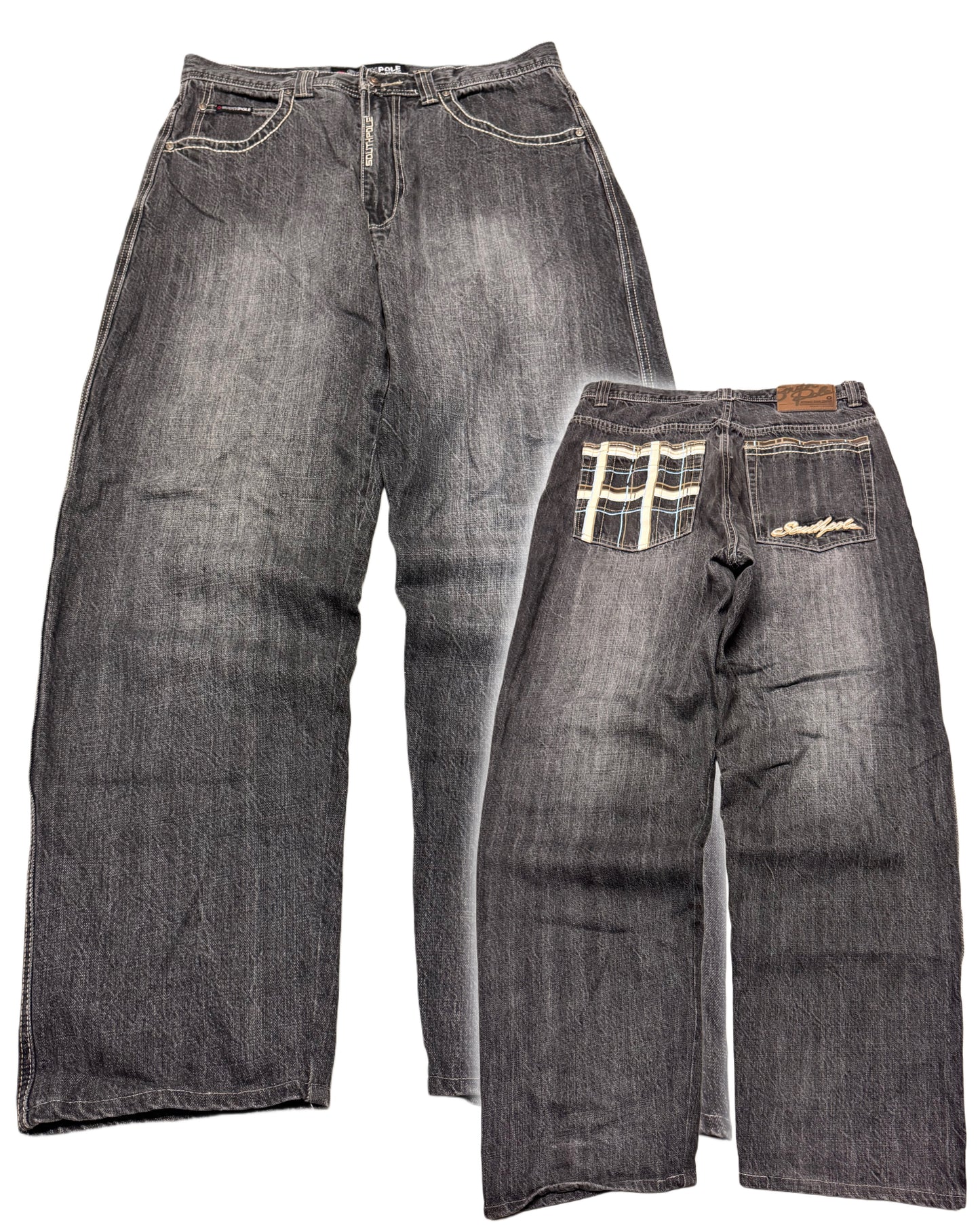 2000‘s Southpole Hip Hop Baggy Jeans *rare 34x34