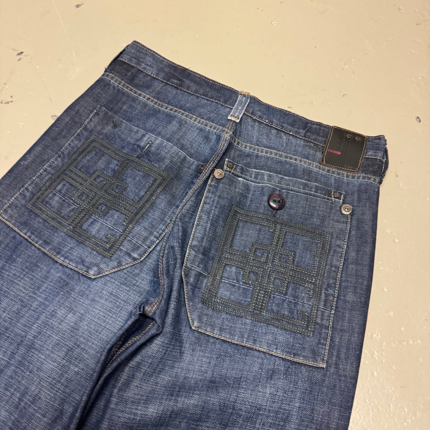 2000‘s COOGI Hip Hop Baggy Jeans *very rare 32x35