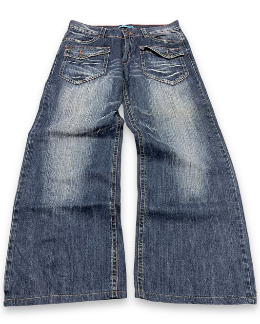 2000‘s Billy Kids Hip Hop Baggy Jeans *rare 34x30