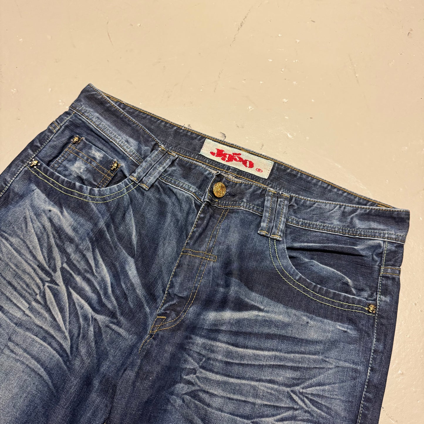 2000‘s Nippon J950 Japanese Archive Baggy Jeans *rare 34x34