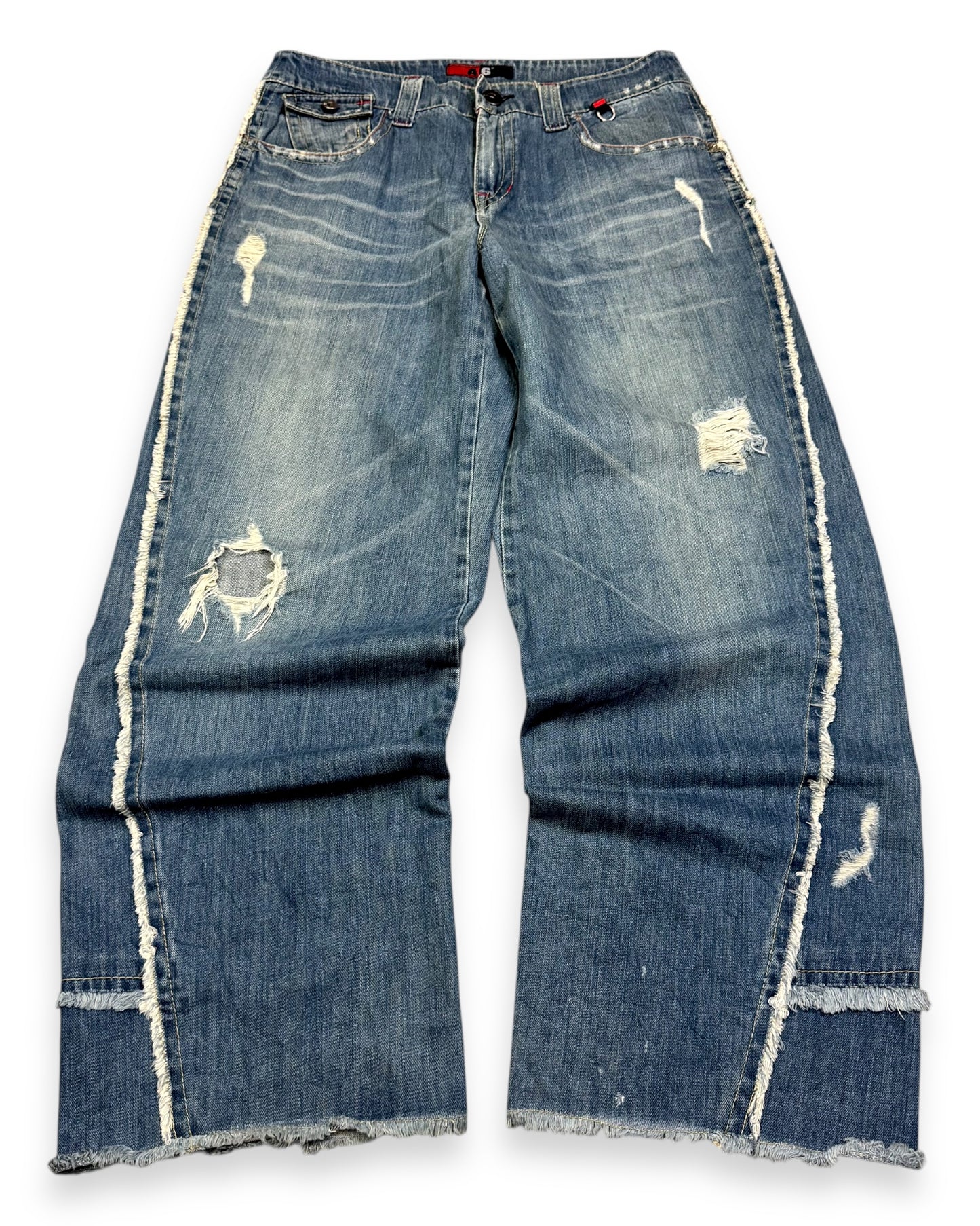 2000’s A6 Hip Hop Baggy Jeans *rare 34x32