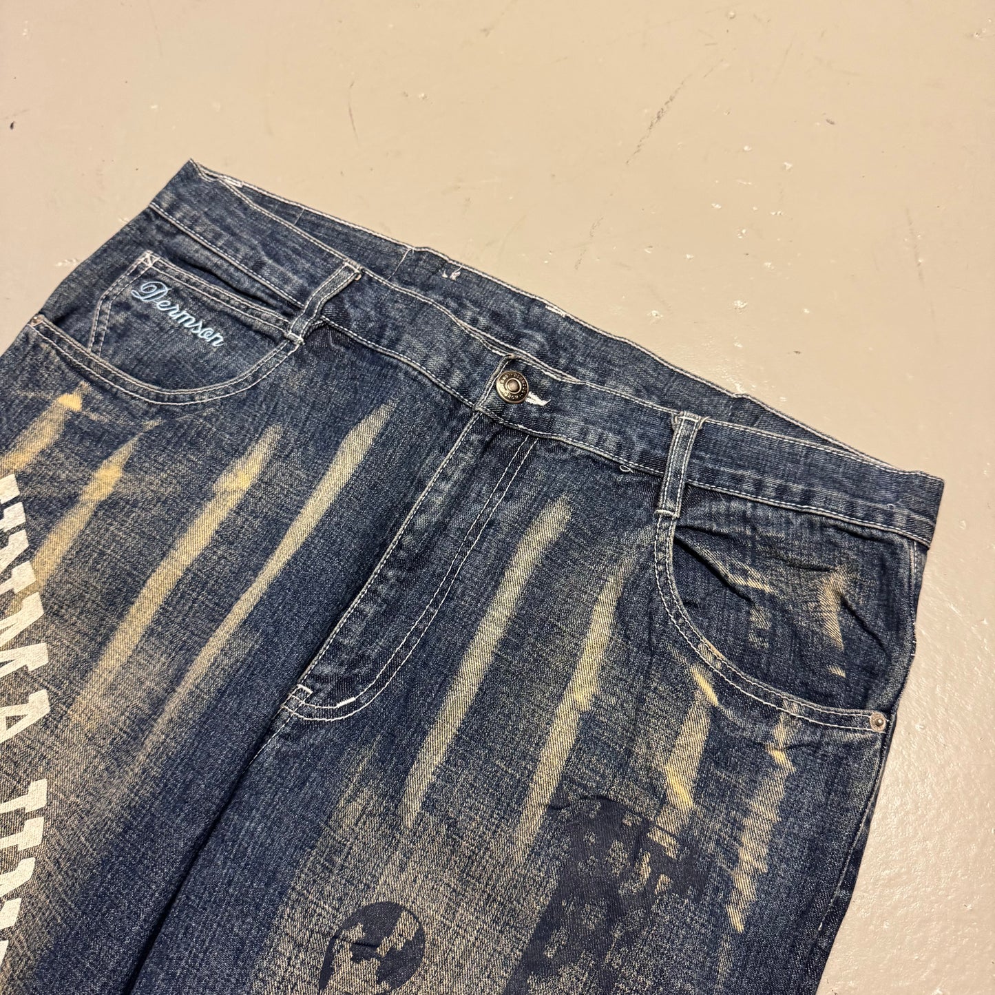 2000‘s Dermson Hip Hop Baggy Jeans 38x30