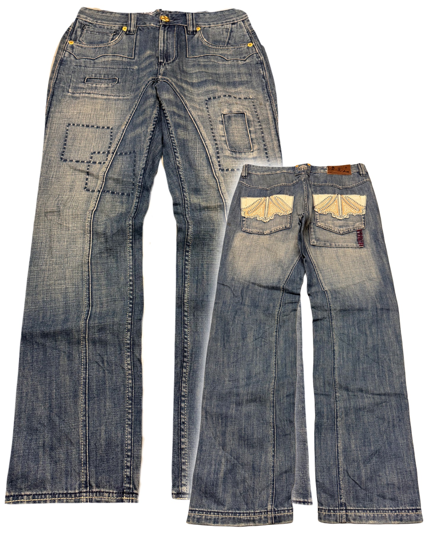 2000‘s Osaka Big Train Japanese Archive Baggy Jeans *very rare 34x33
