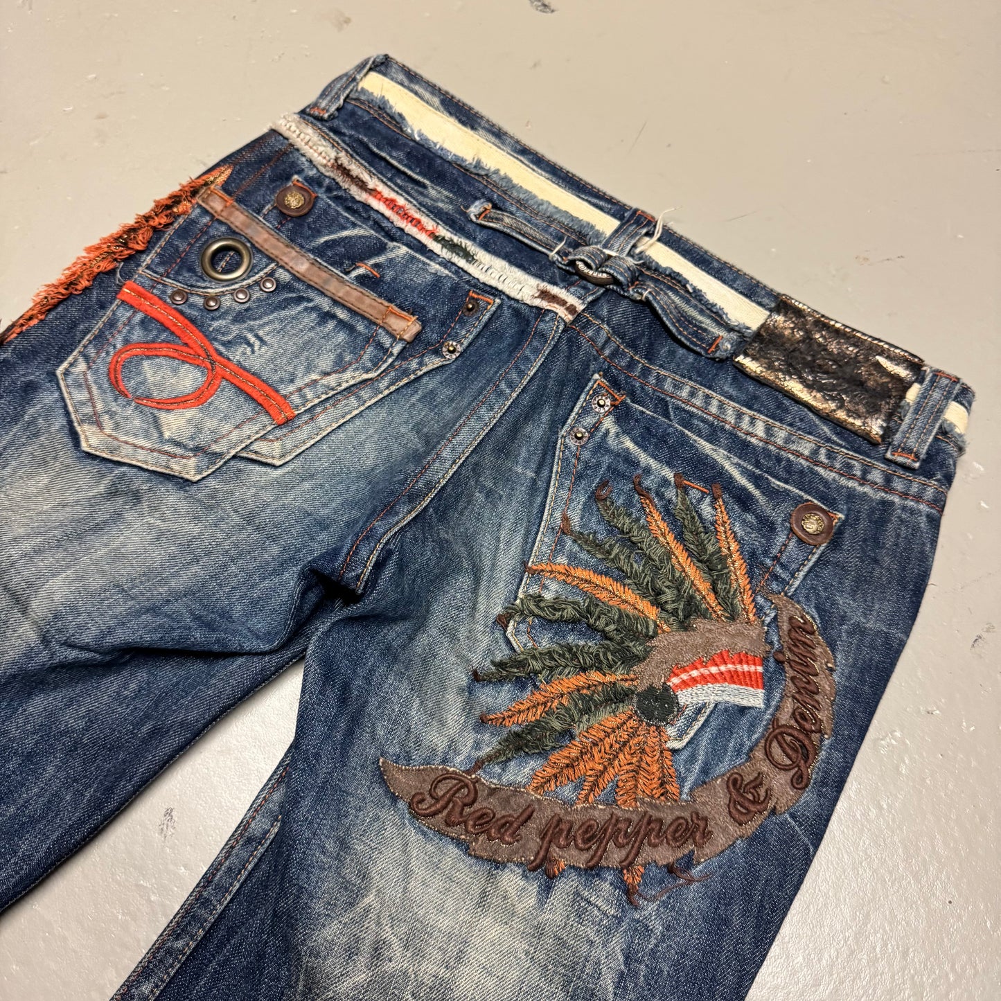 2000‘s Red Pepper 1of1 Japanese Flared/Low Waist Jeans Women‘s *extrem selten (M)