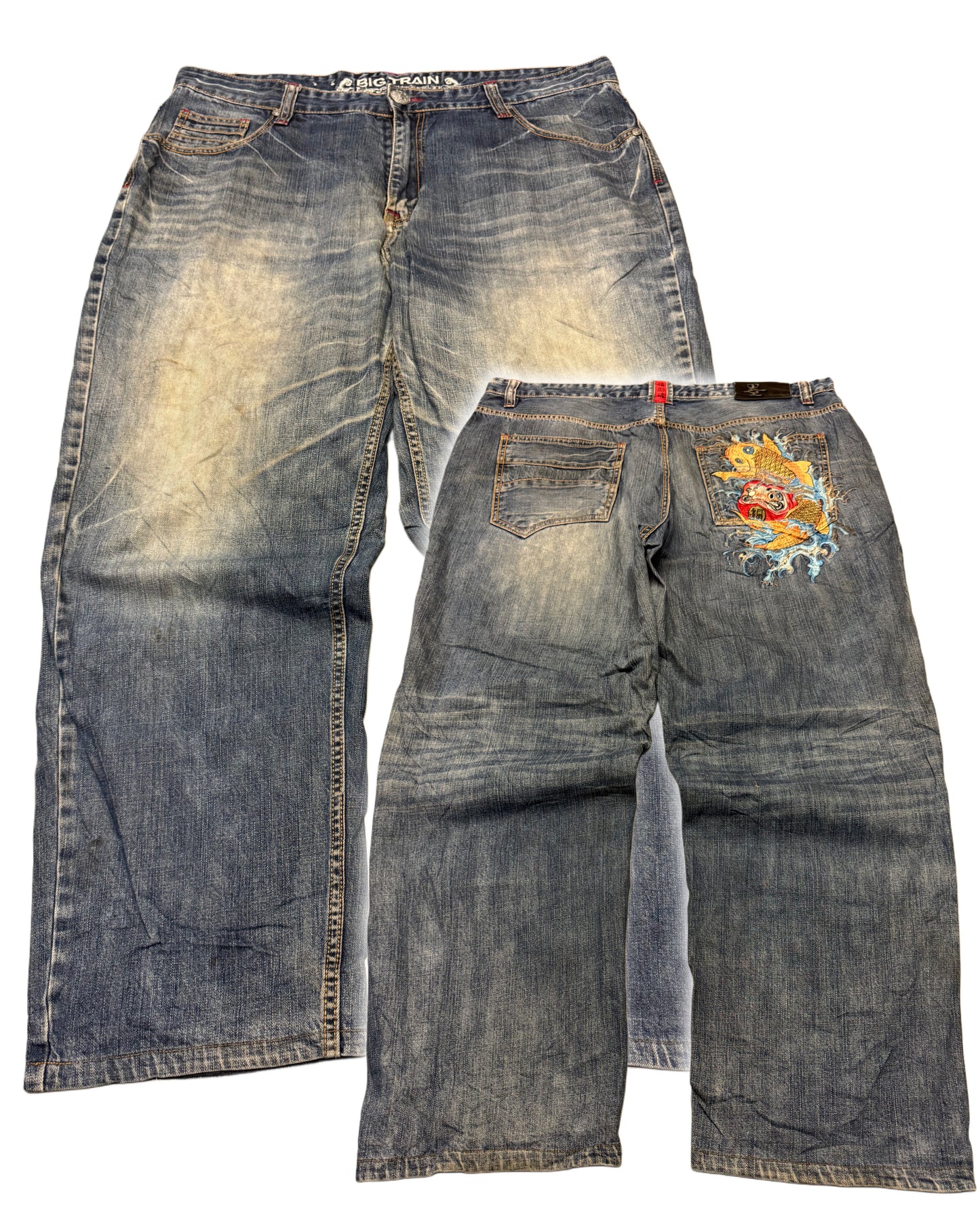 2000‘s Big Train Japanese Baggy Jeans *very rare 40x31