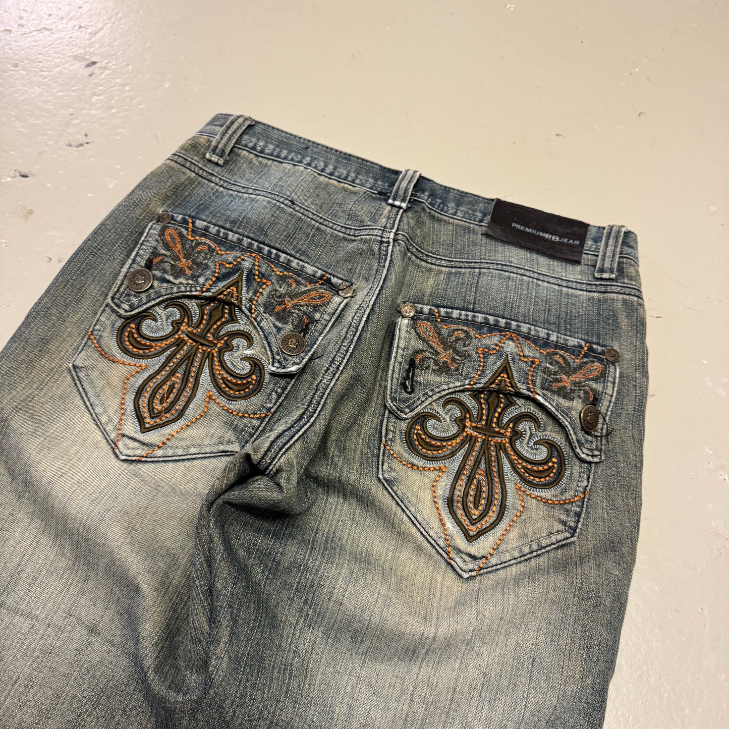 2000‘s Raw Blue Hip Hop Baggy Jeans *very rare 30x30