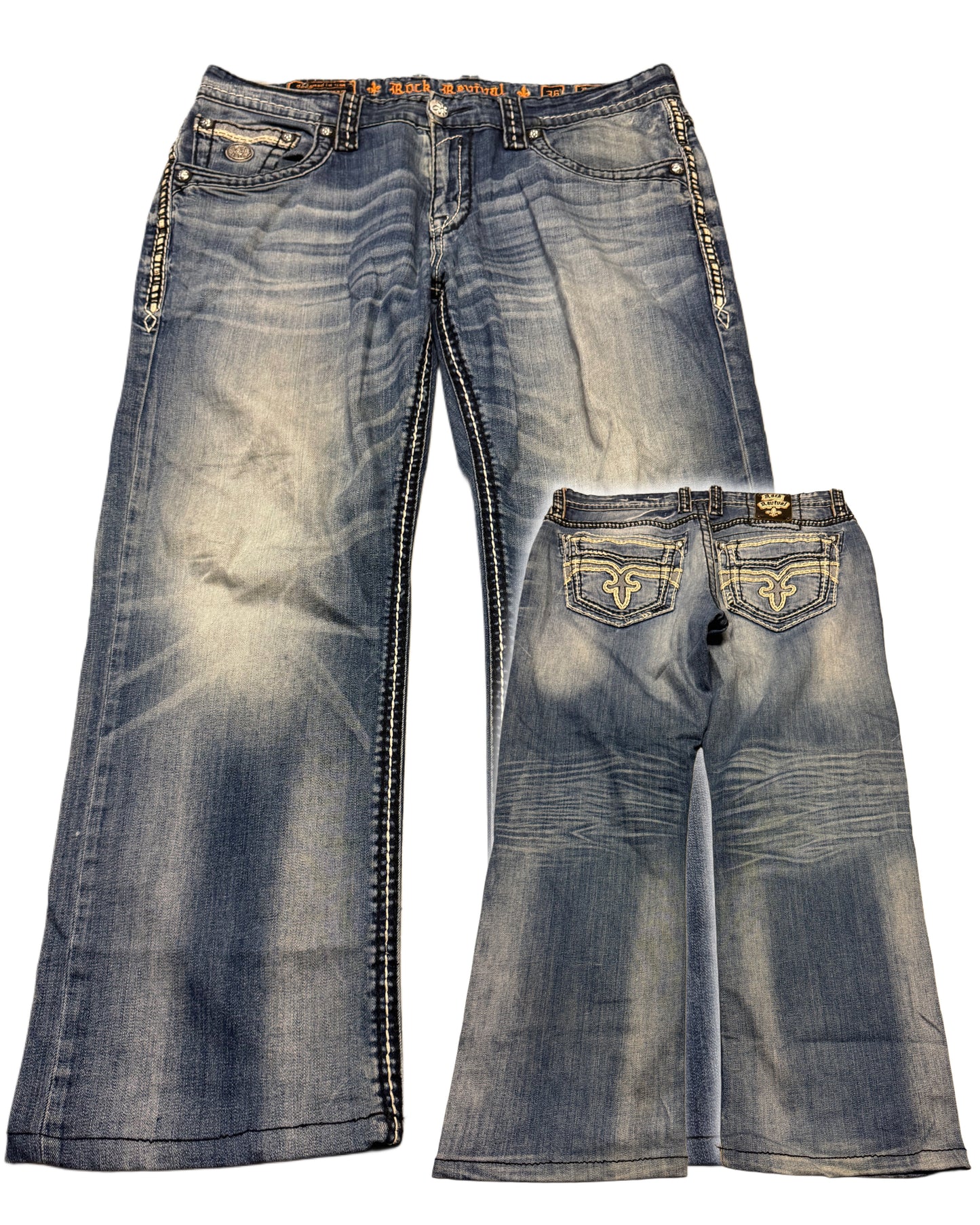 2000‘s Rock Revival Baggy Jeans *rare 36x30