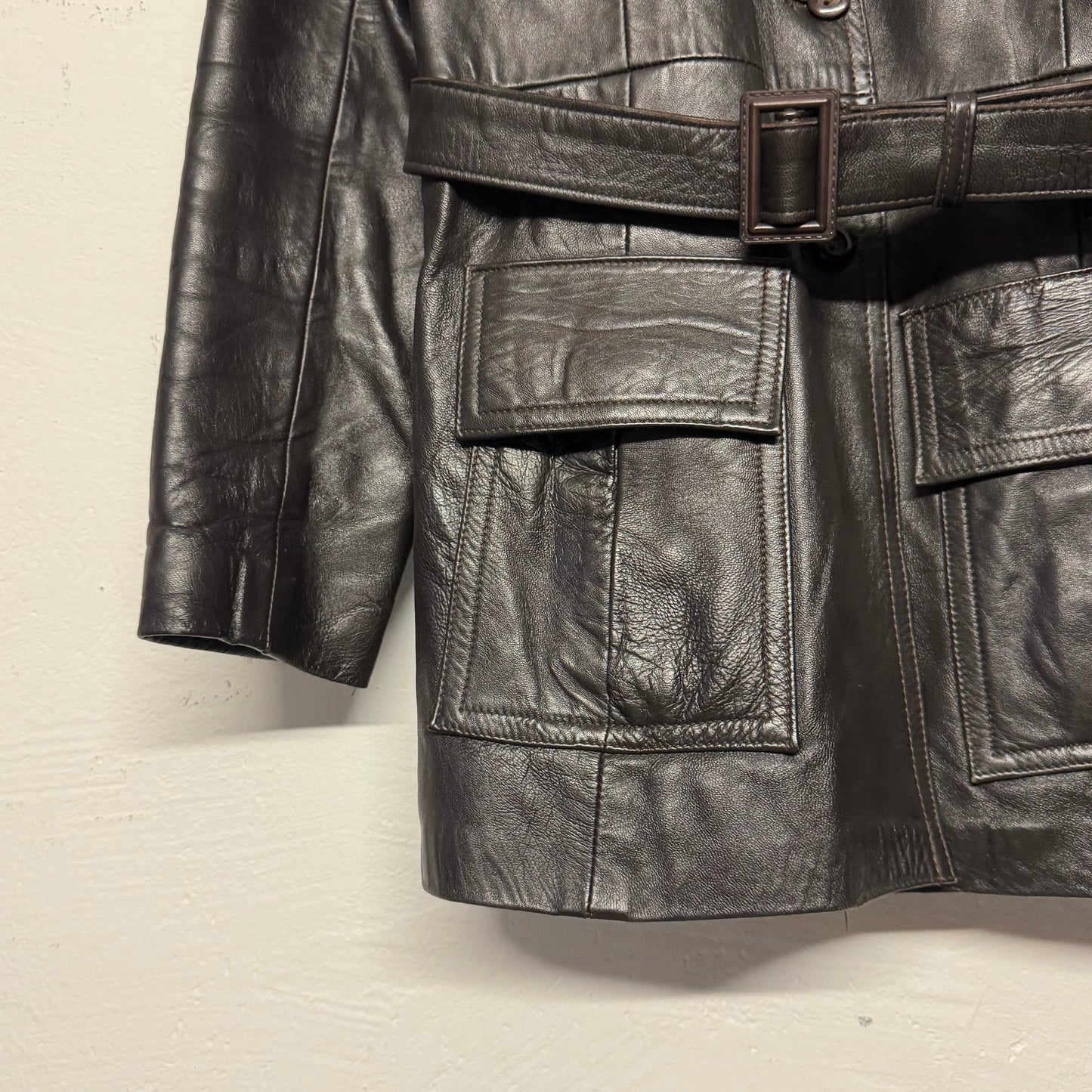 90's Leather Coat Women's *rare (S)
