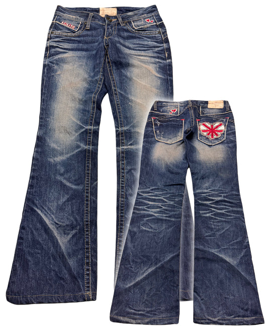 2000‘s Lolita Japanese Flared Jeans Women‘s *sehr selten (S)