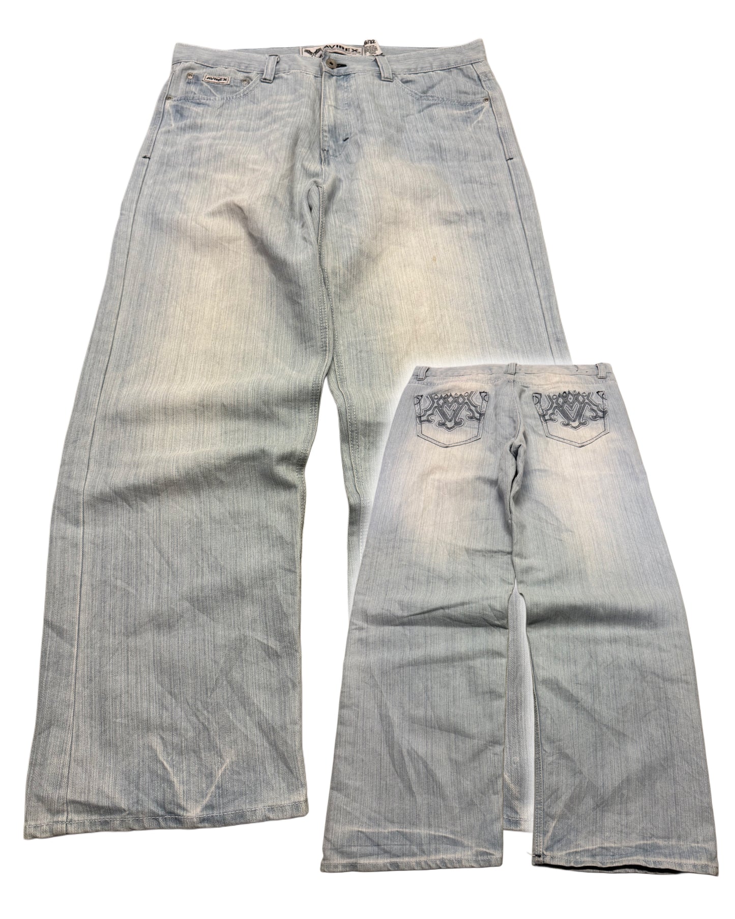 2000‘s Avirex Baggy Jeans *very rare 36x32