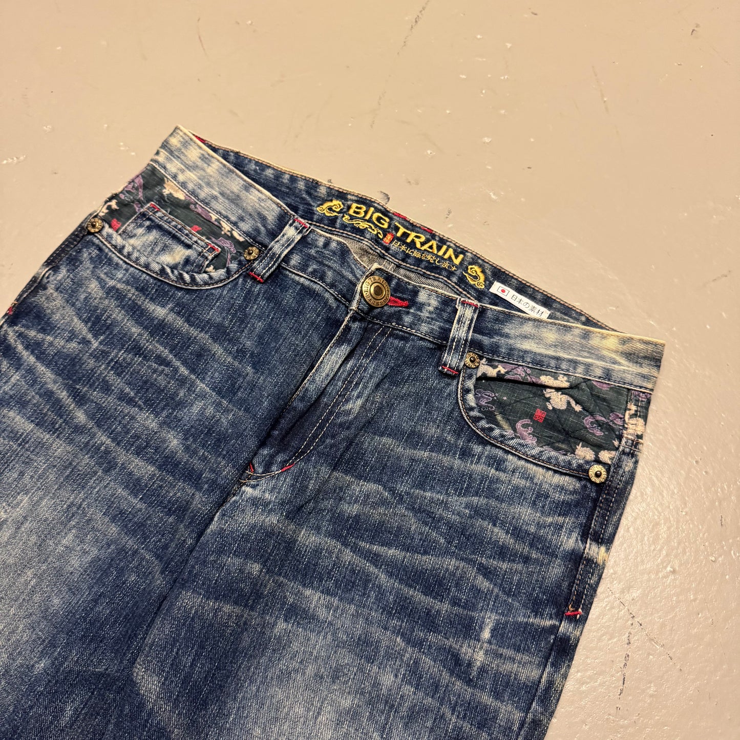 2000‘s Big Train Japanese Baggy Jeans *rare 34x34