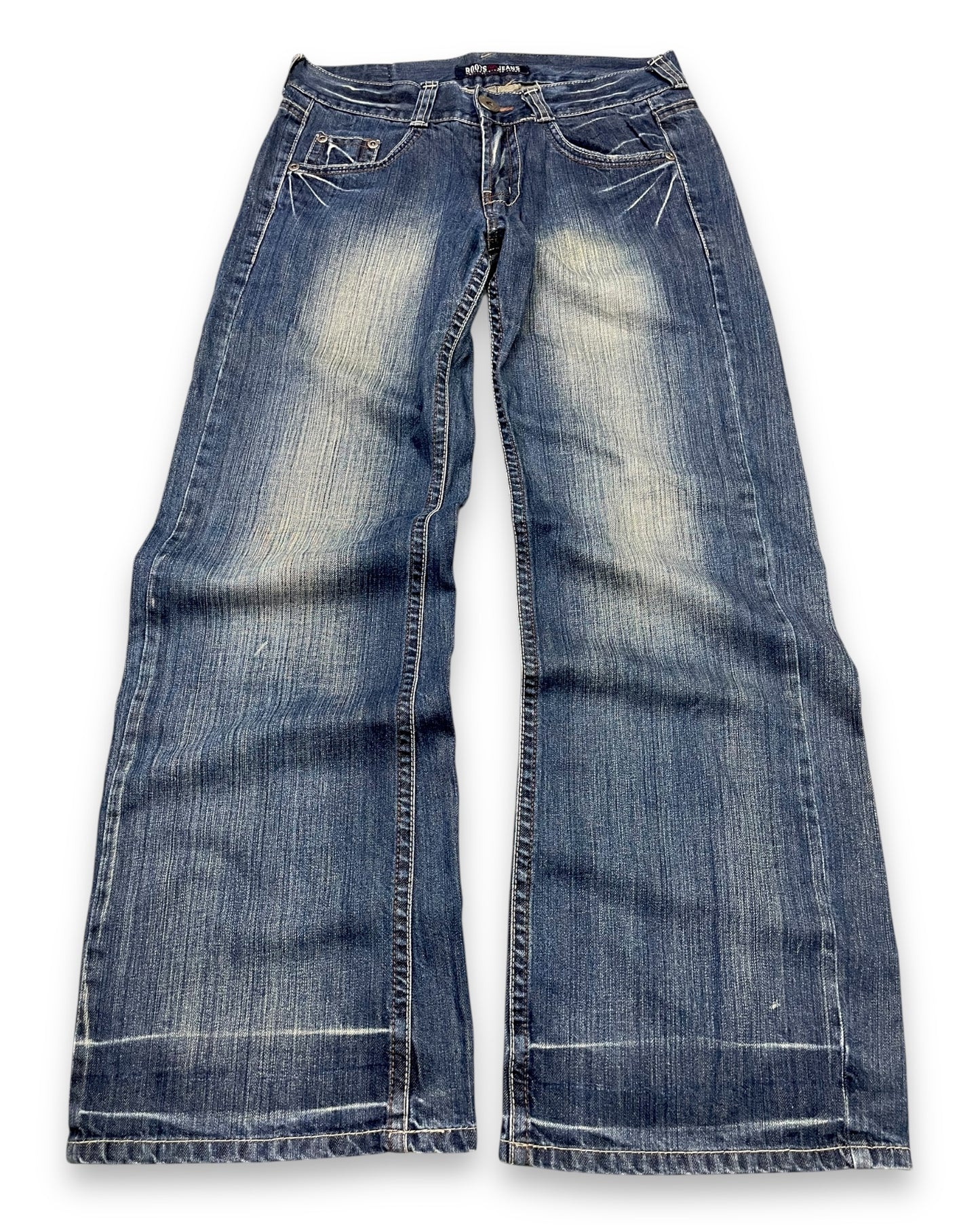 2000‘s Canada Roots Baggy Jeans *rare 32x32