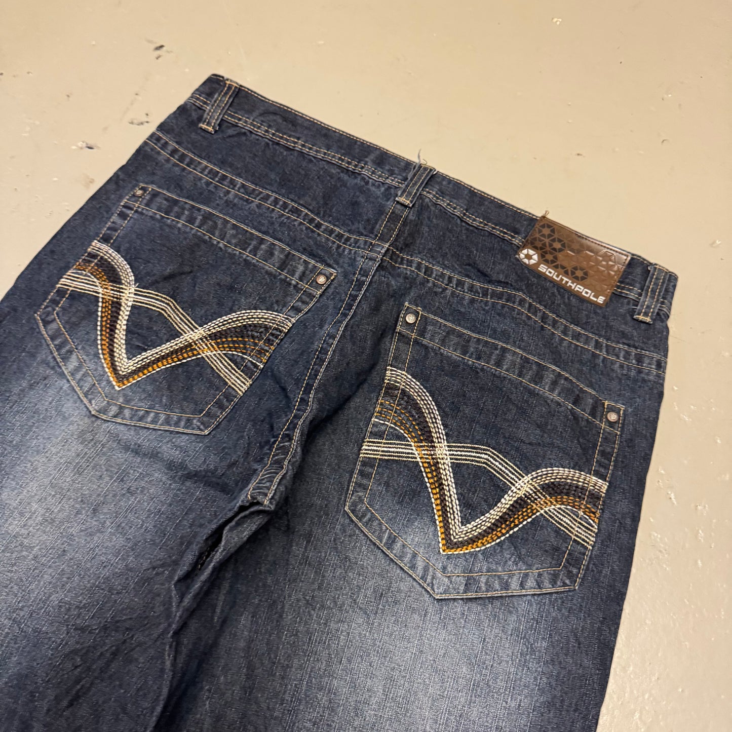 2000‘s Southpole Hip Hop Baggy Jeans *rare 38x34