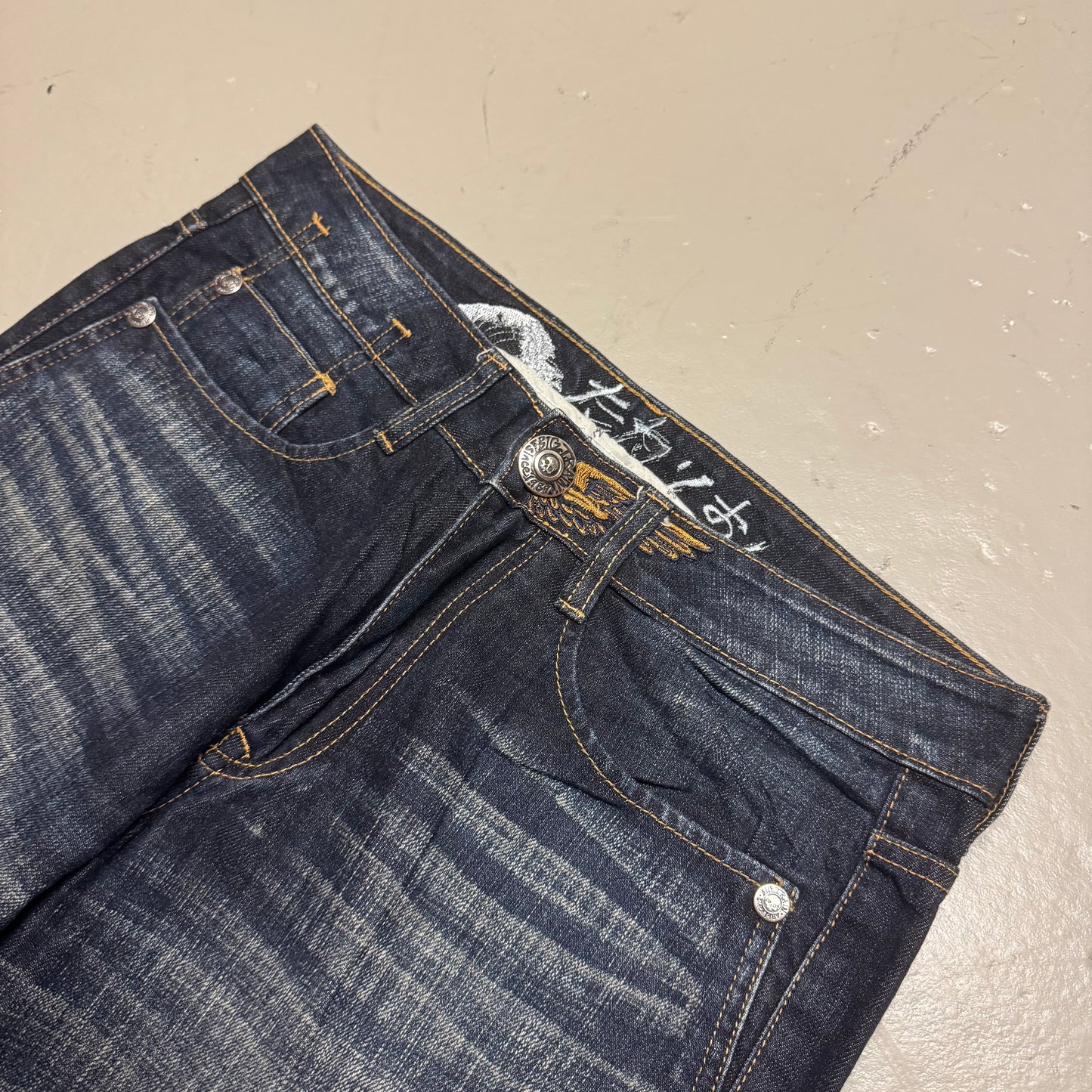 2000‘s Osaka Big Train Japanese Baggy/Straight Jeans *rare 30x32