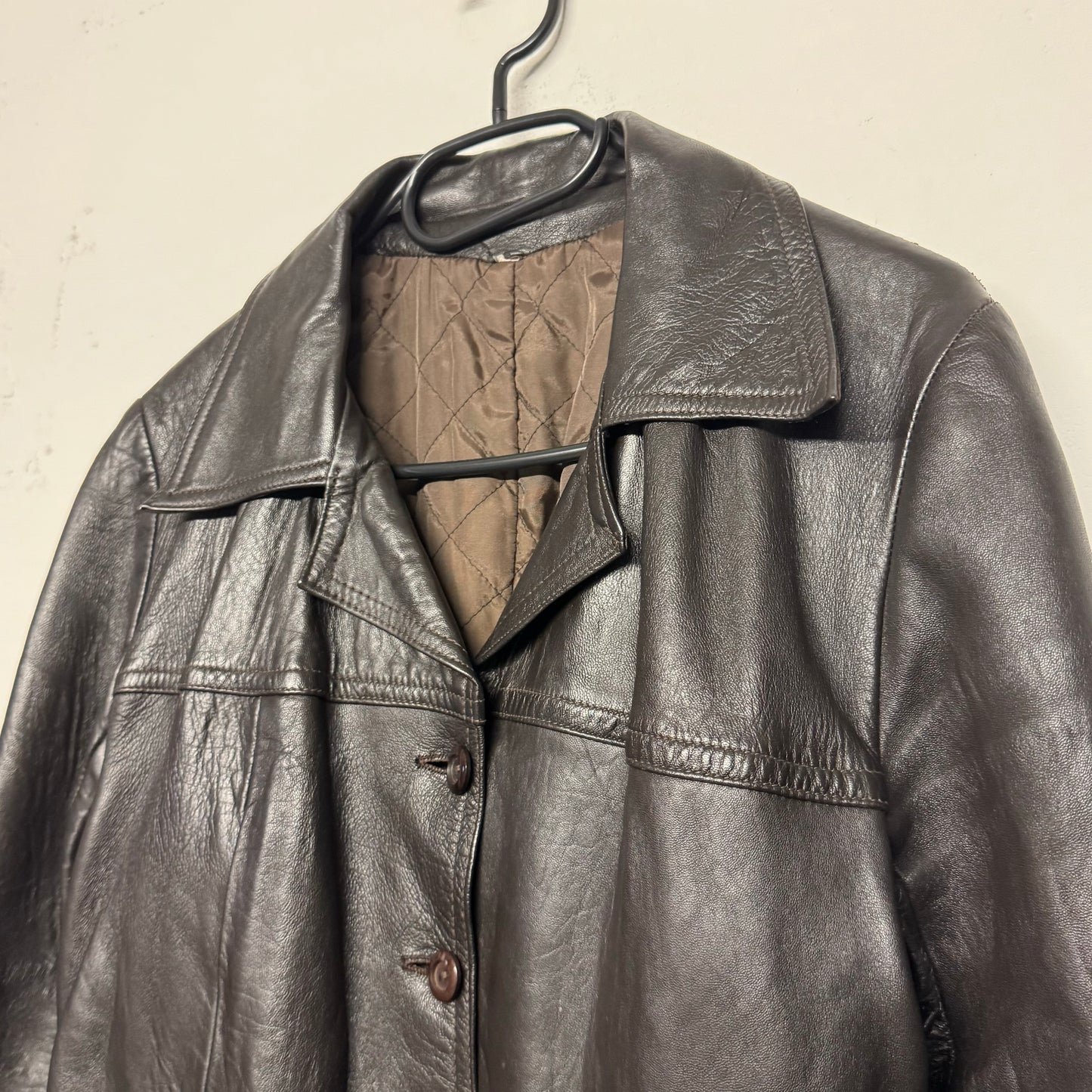 90's Leather Coat Women's *rare (S)